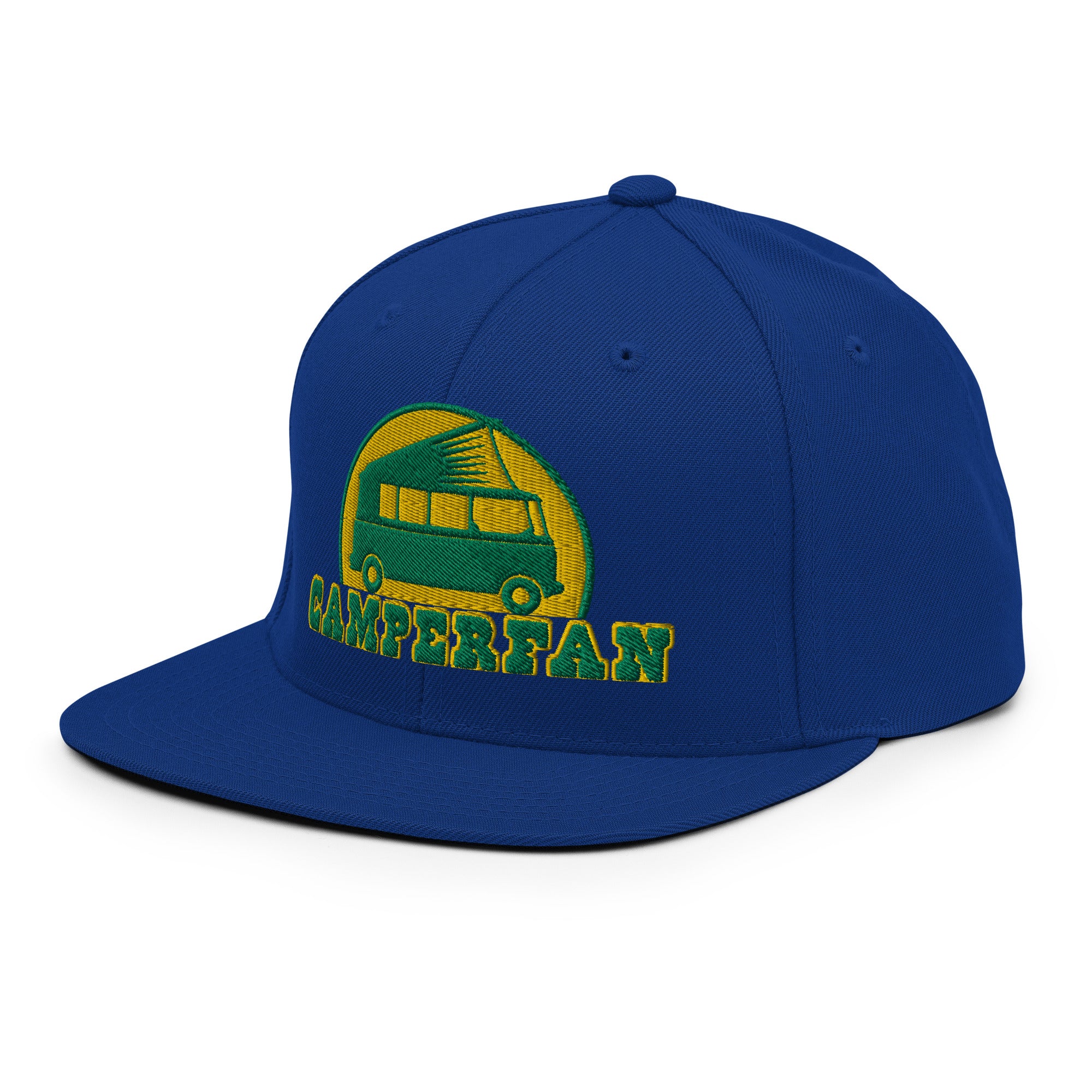 Casquette Snapback Wool Blend Camperfan green/yellow