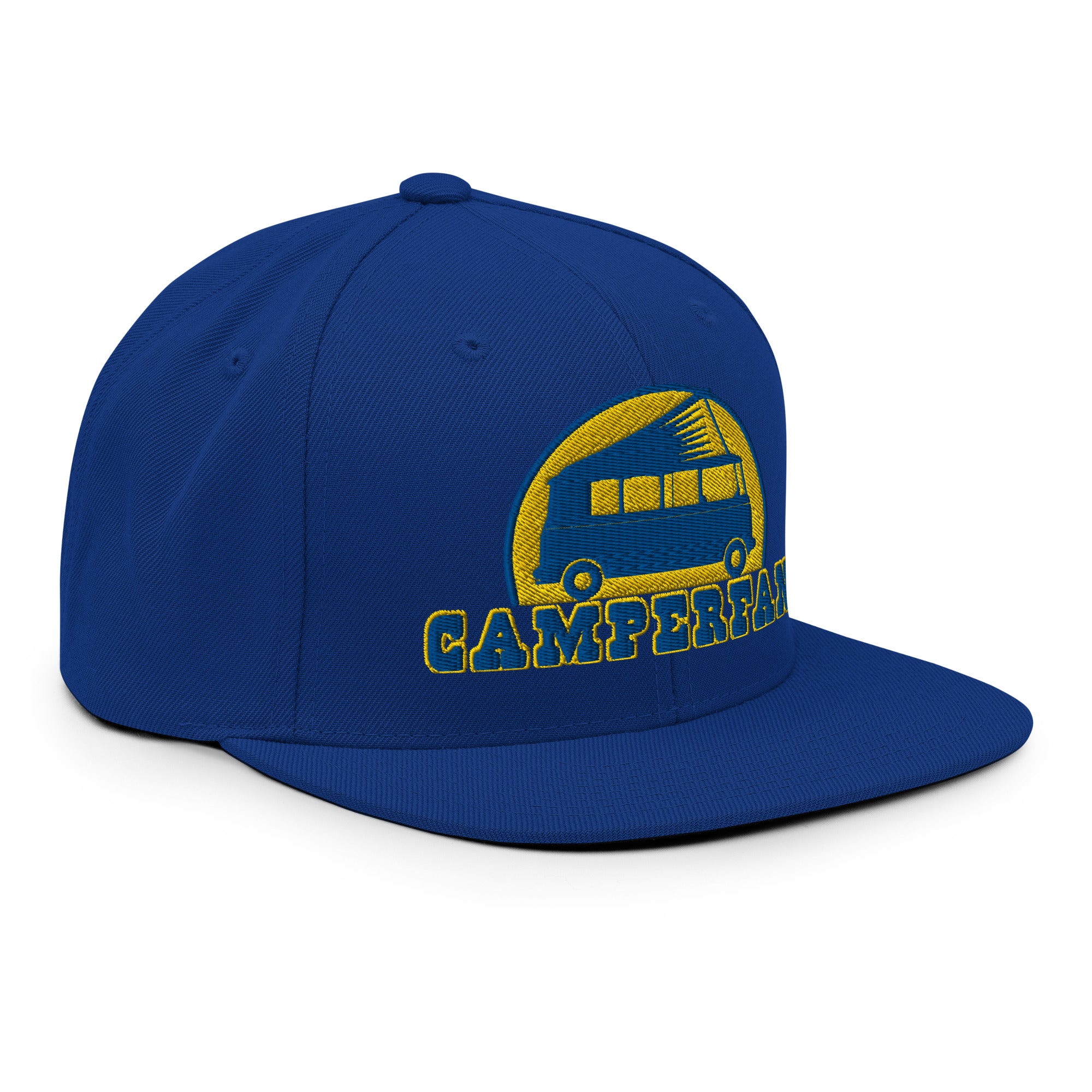 Casquette Snapback Wool Blend Camperfan blue/yellow