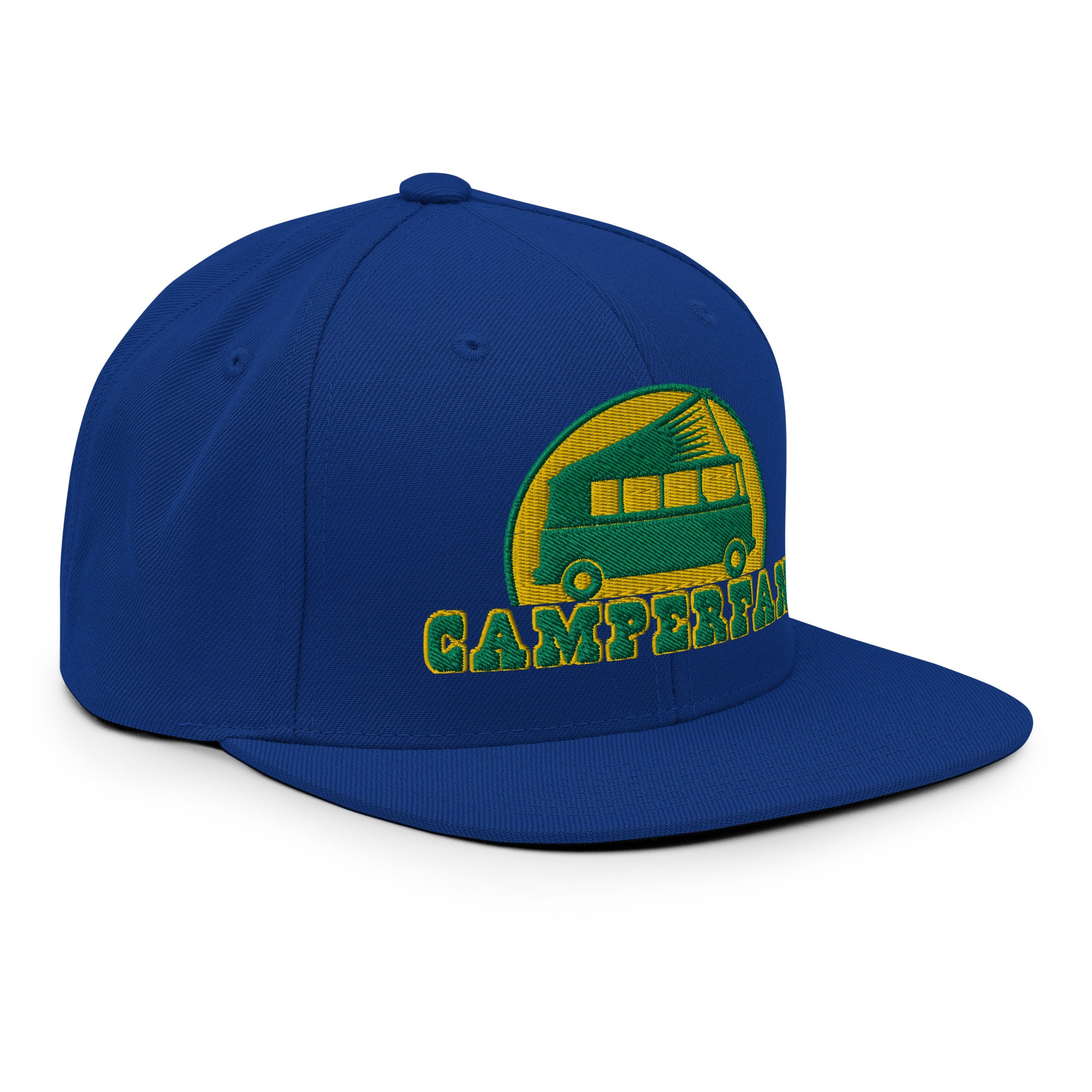 Casquette Snapback Wool Blend Camperfan green/yellow