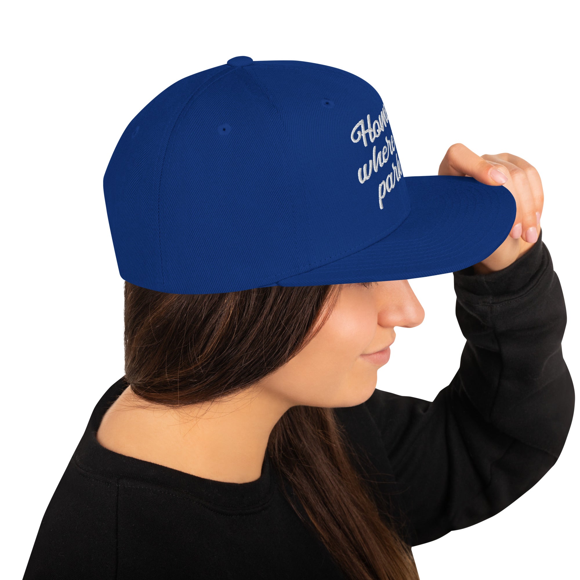 Casquette Snapback Wool Blend Home is where you park it