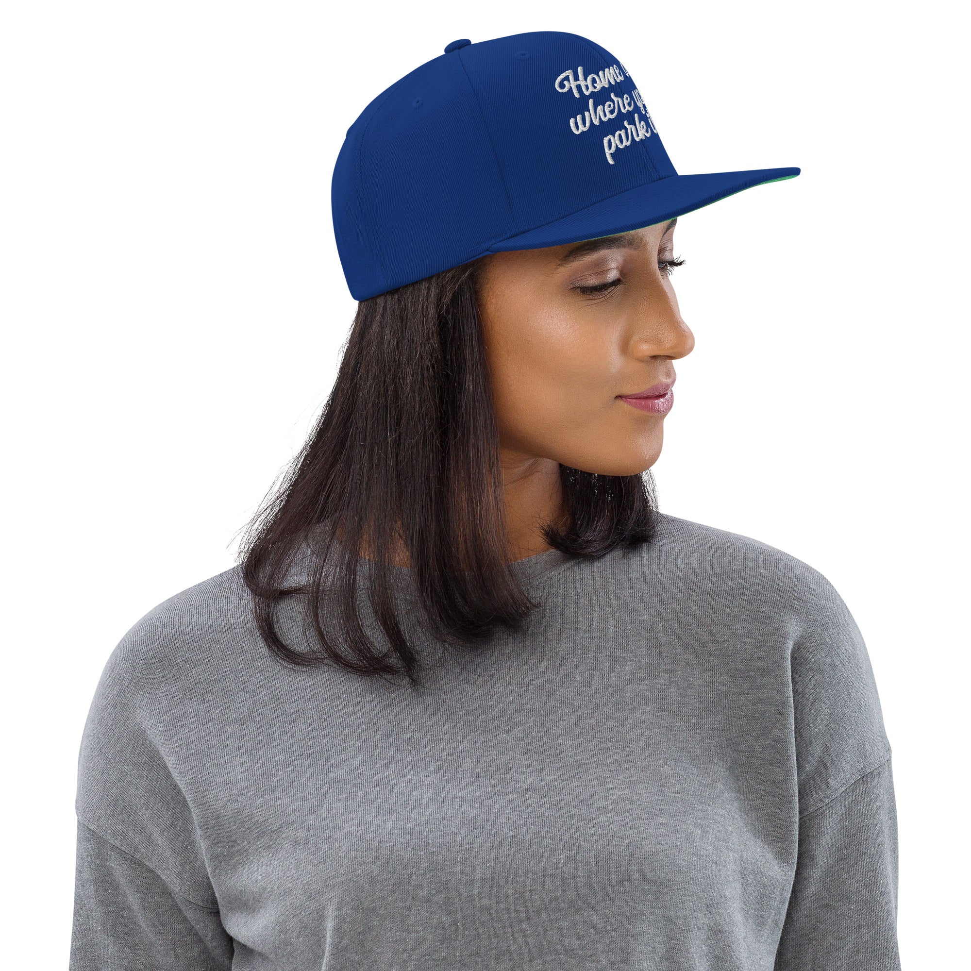 Casquette Snapback Wool Blend Home is where you park it
