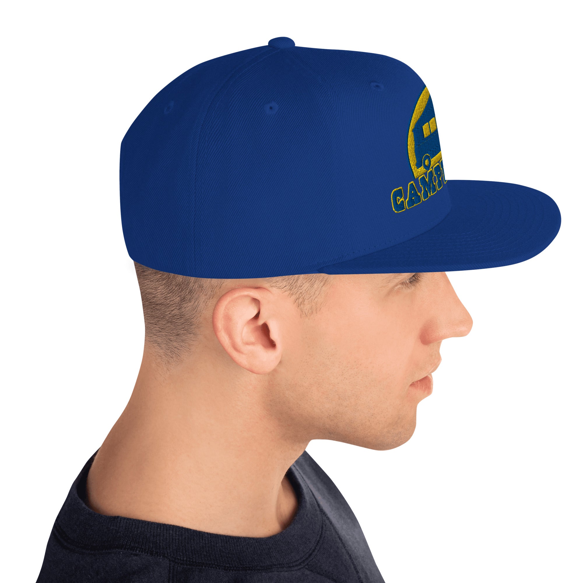 Casquette Snapback Wool Blend Camperfan blue/yellow