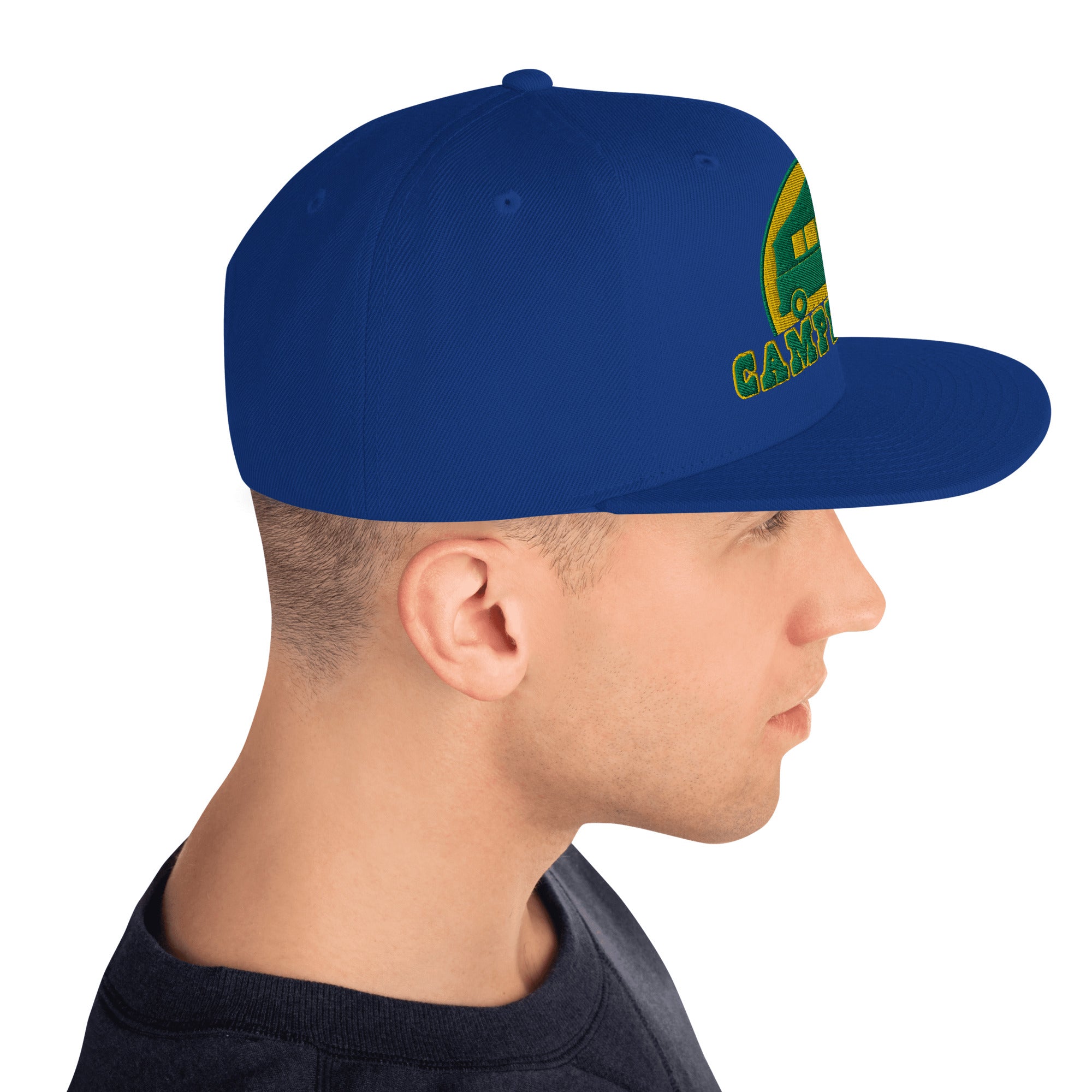 Casquette Snapback Wool Blend Camperfan green/yellow