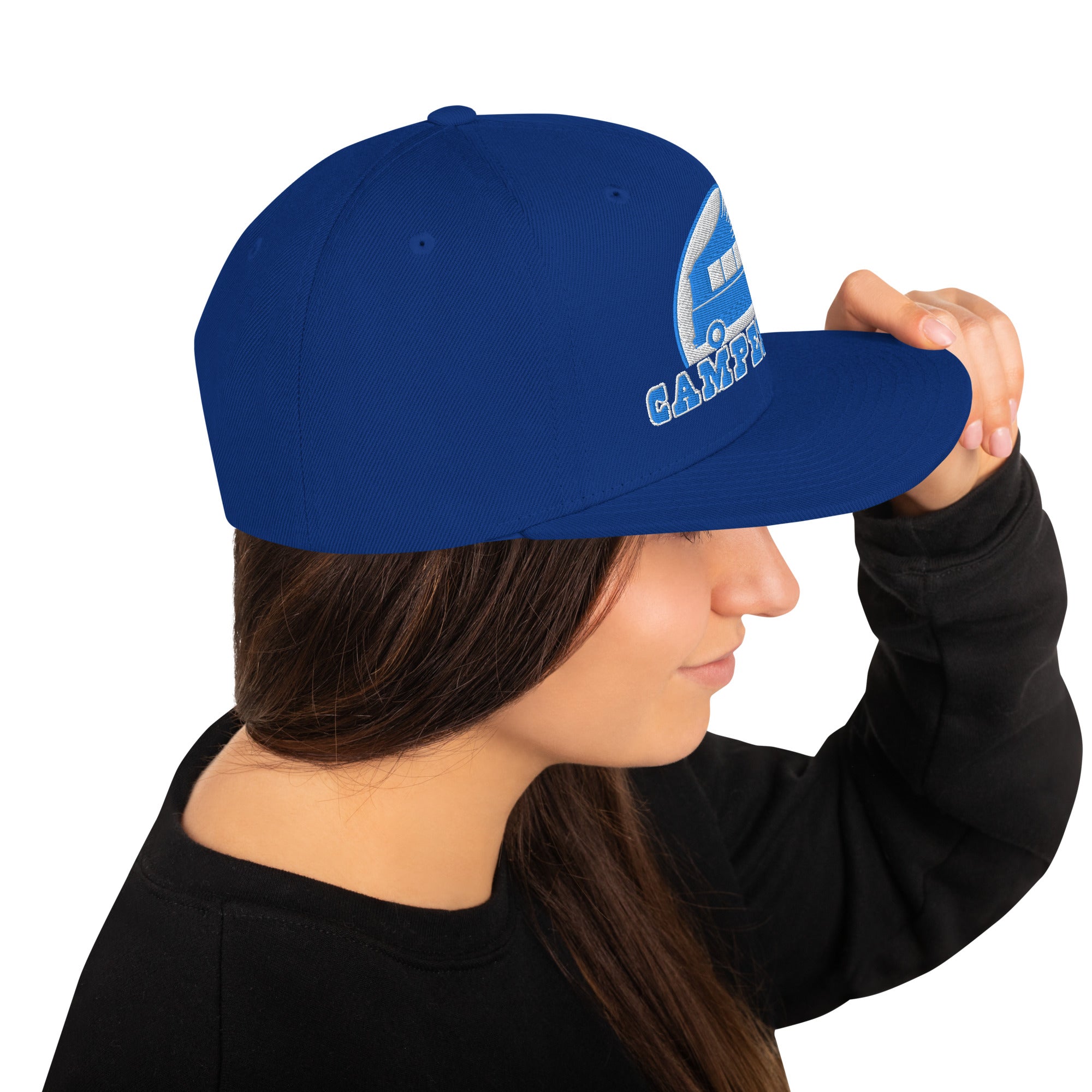 Casquette Snapback Wool Blend bicolore Camperfan blue/white