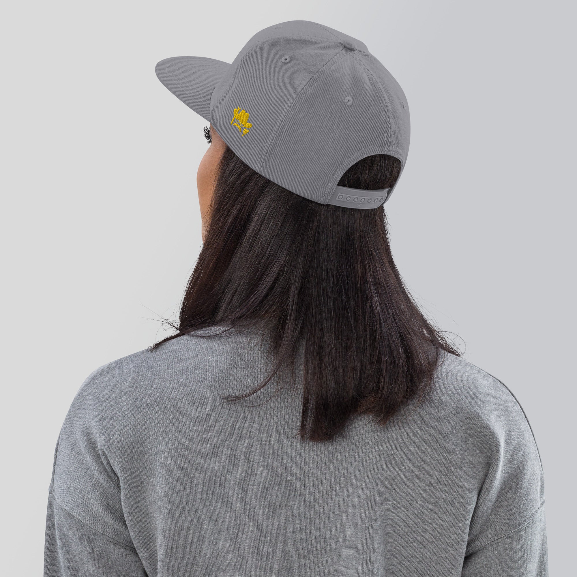 Casquette Snapback Wool Blend The Skiing Cowboy doré brodé sur 3 côtés