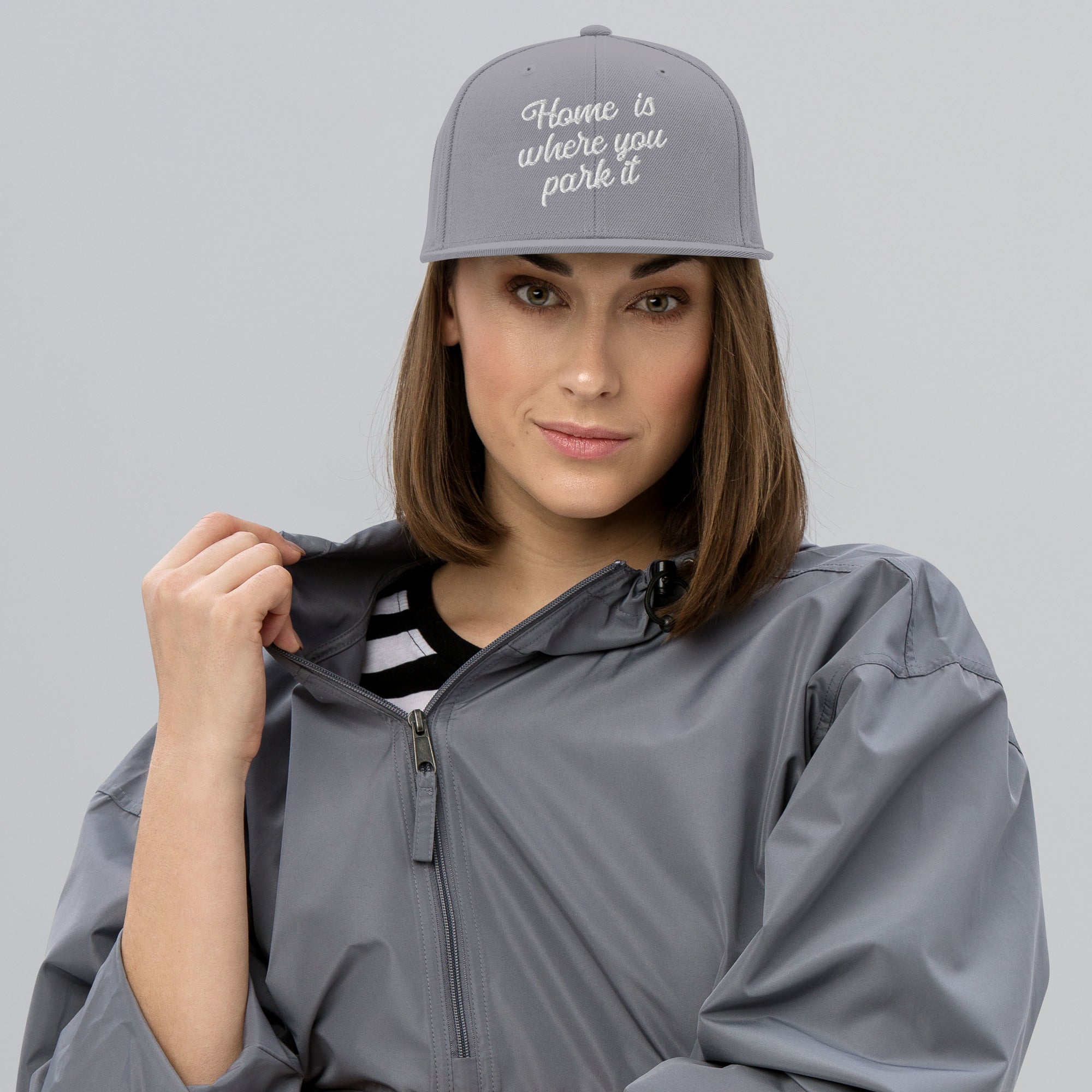 Casquette Snapback Wool Blend Home is where you park it