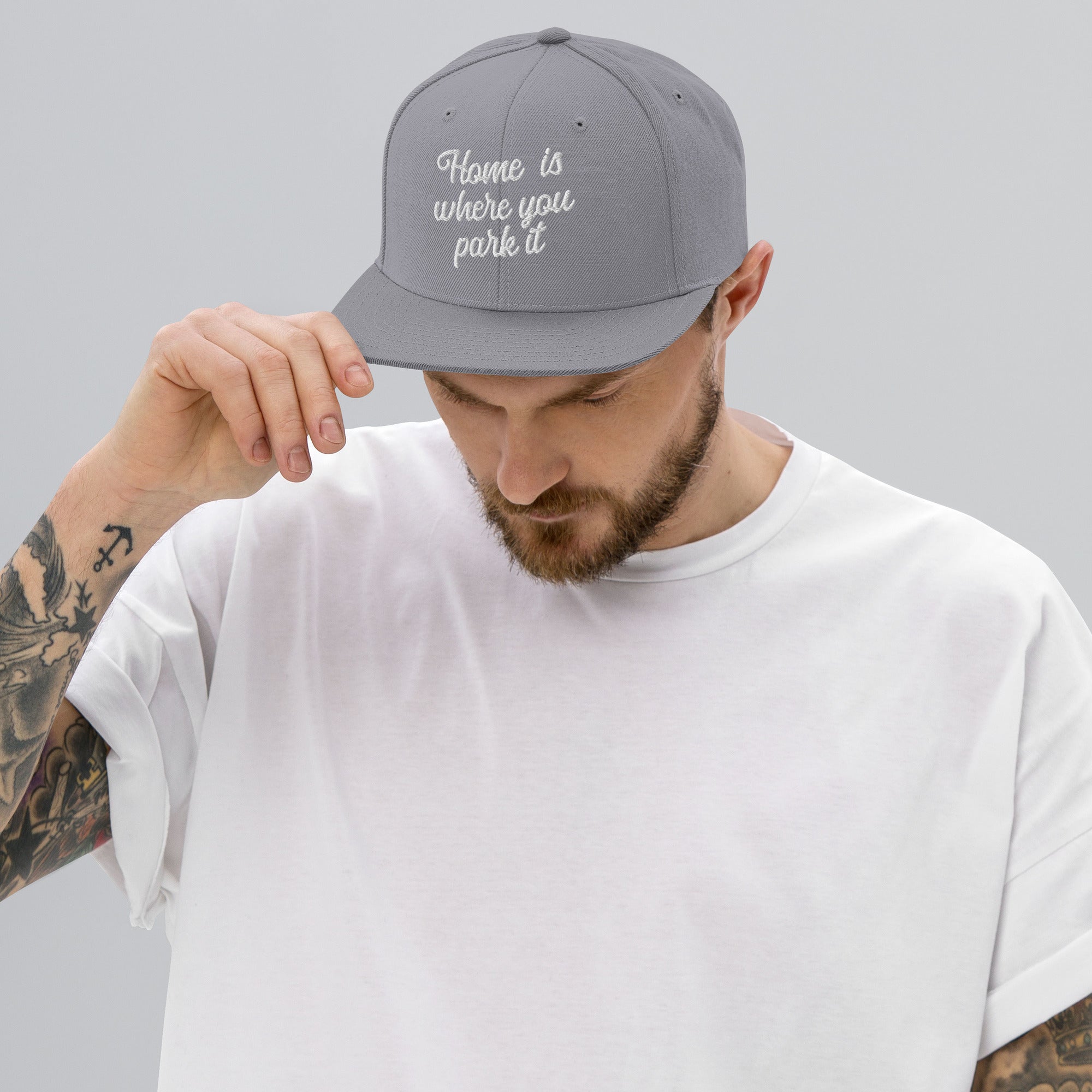Casquette Snapback Wool Blend Home is where you park it