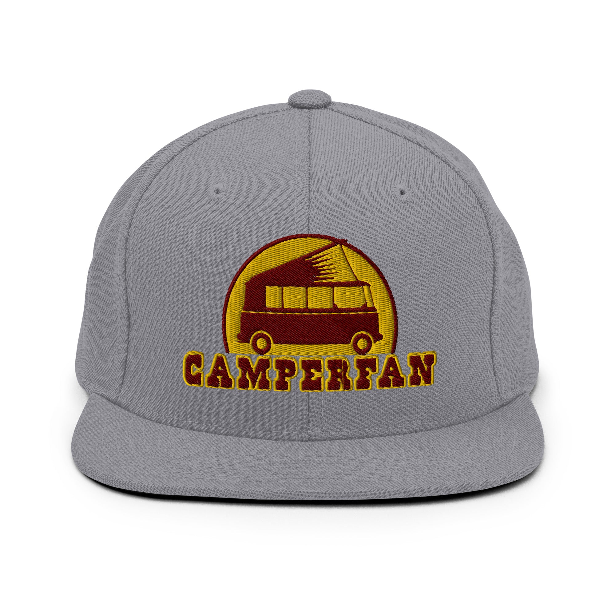 Casquette Snapback Wool Blend Camperfan marroon/yellow