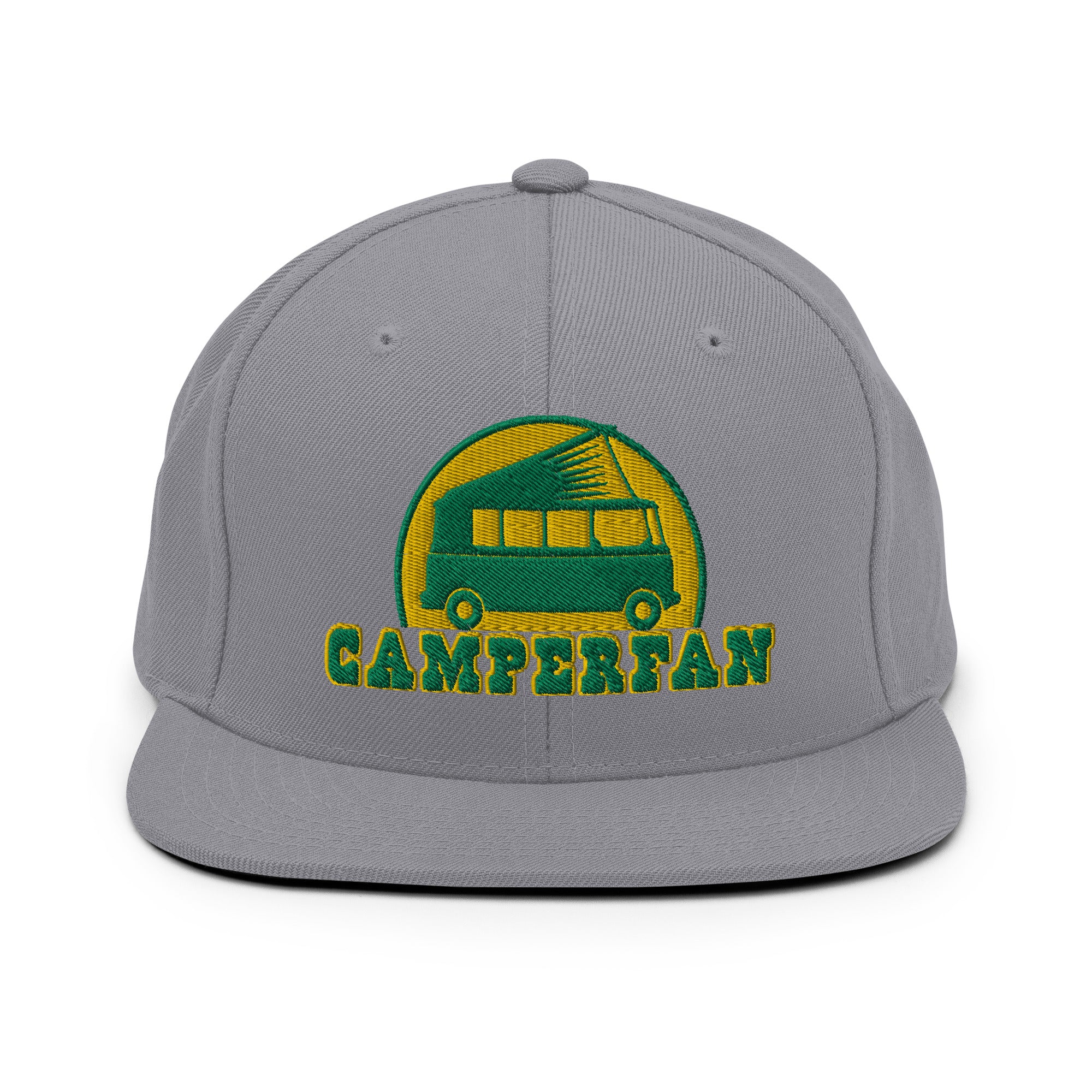 Casquette Snapback Wool Blend Camperfan green/yellow
