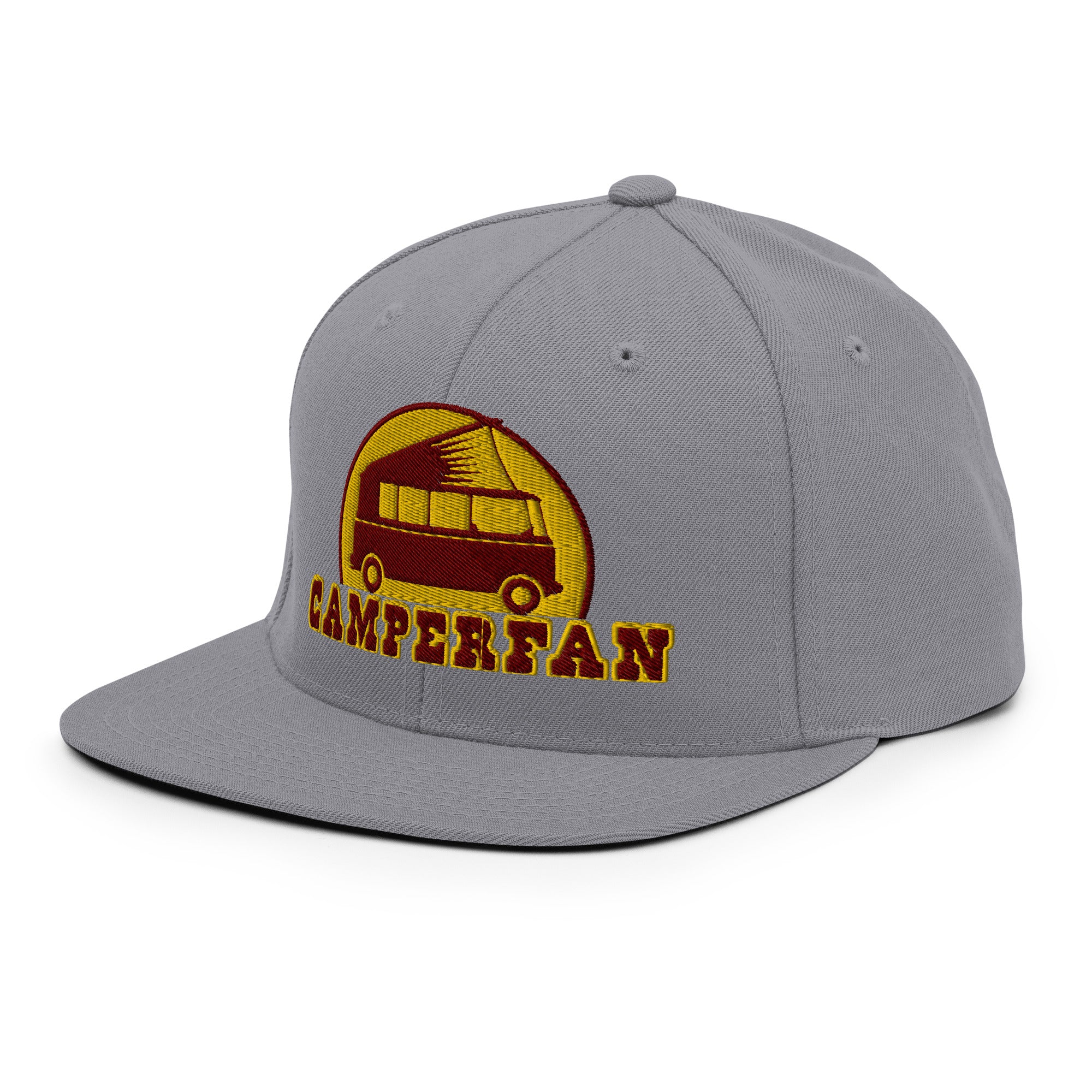 Casquette Snapback Wool Blend Camperfan marroon/yellow