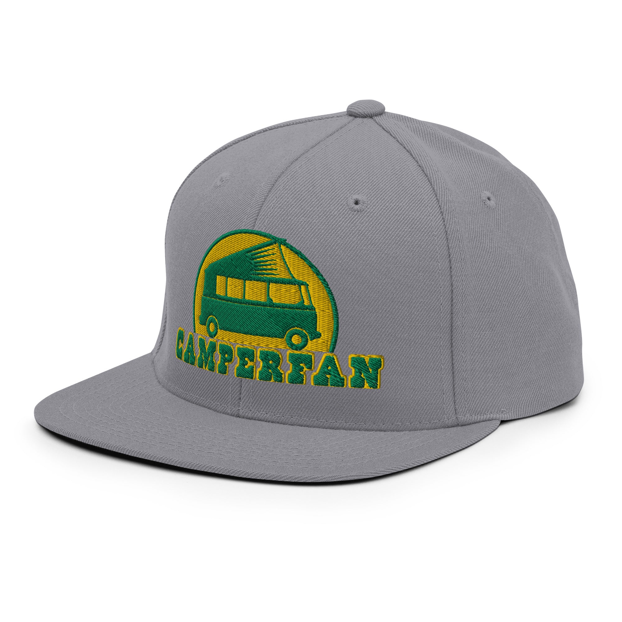 Casquette Snapback Wool Blend Camperfan green/yellow
