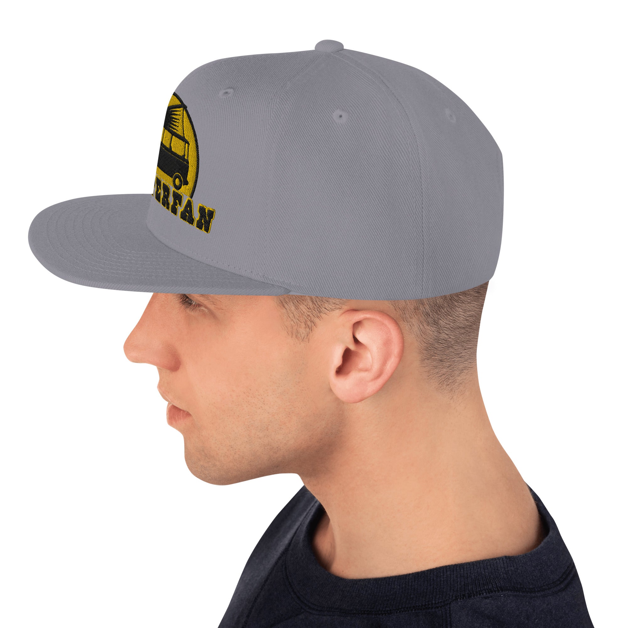 Casquette Snapback Wool Blend Camperfan black/yellow