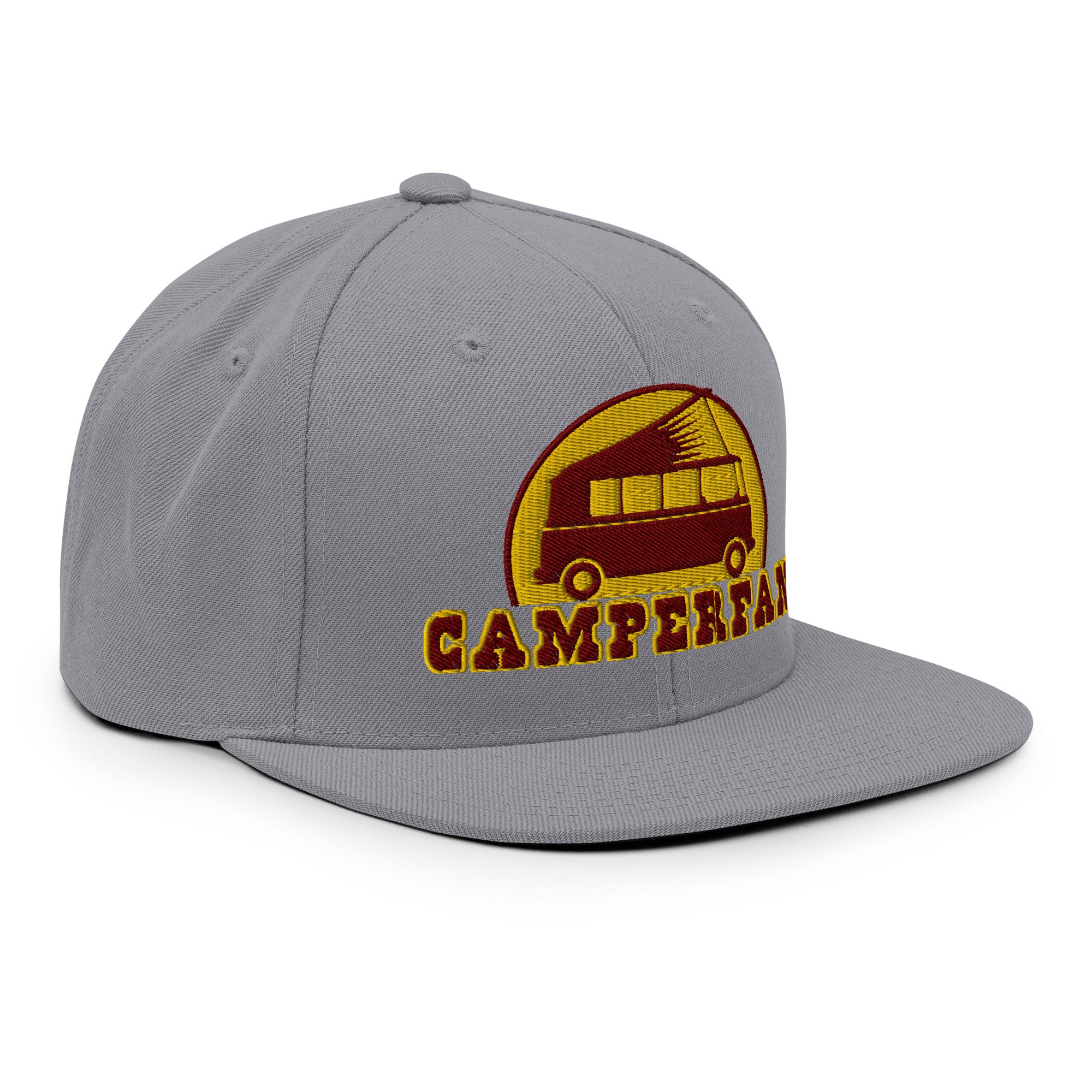 Casquette Snapback Wool Blend Camperfan marroon/yellow