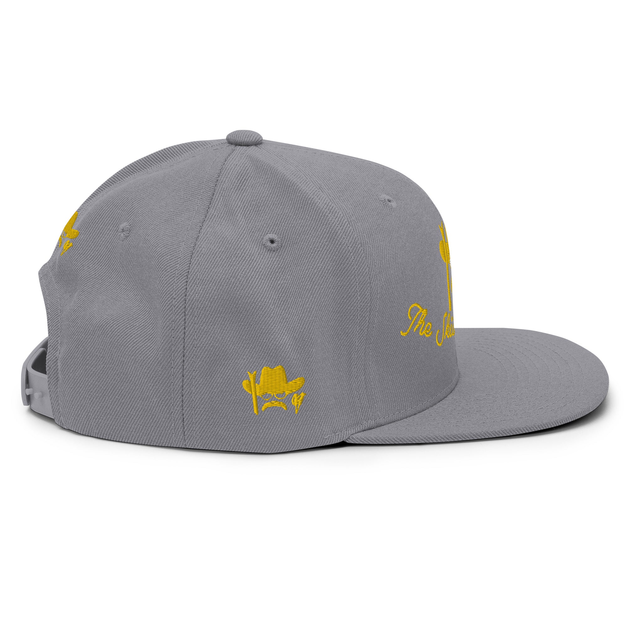 Casquette Snapback Wool Blend The Skiing Cowboy doré brodé sur 3 côtés