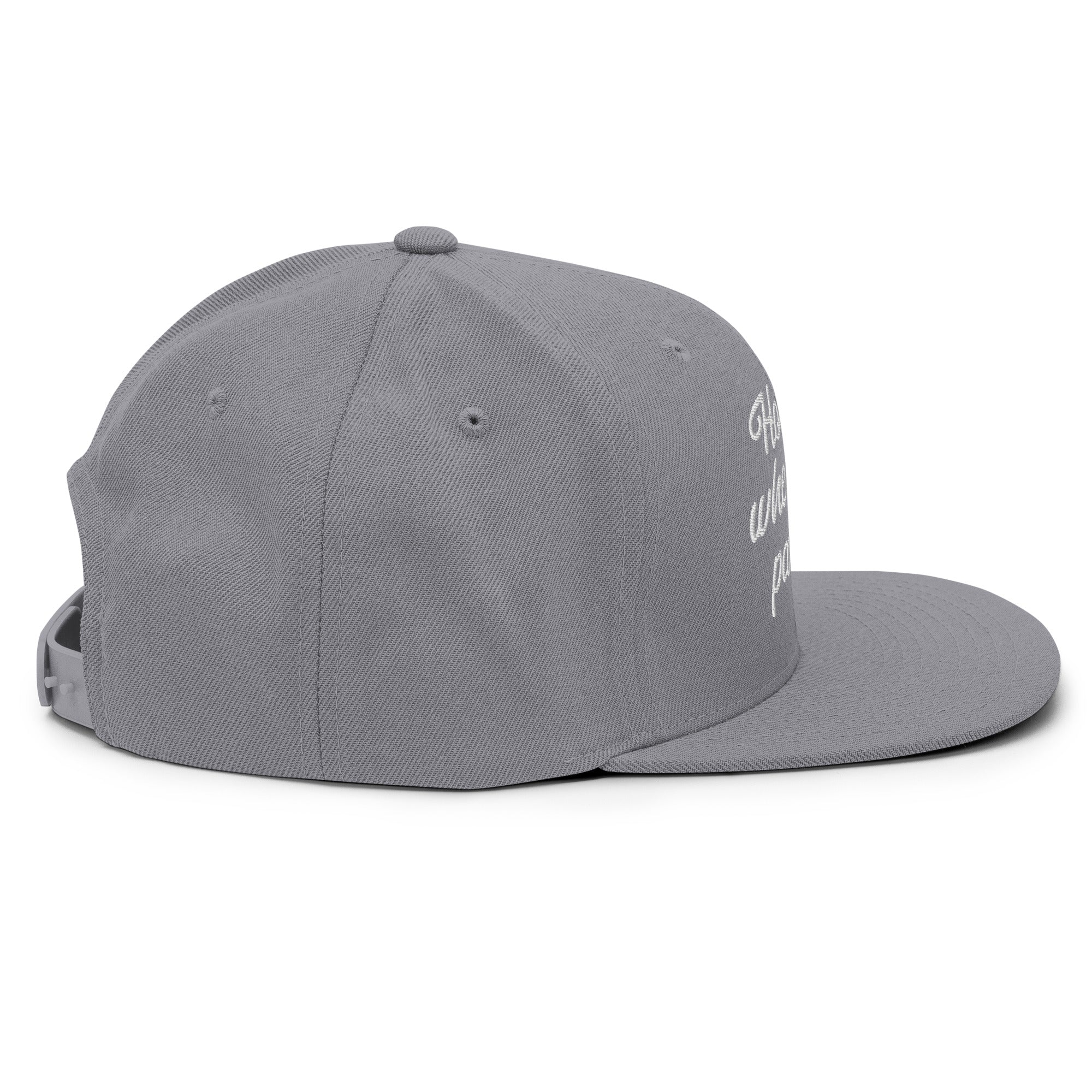 Casquette Snapback Wool Blend Home is where you park it