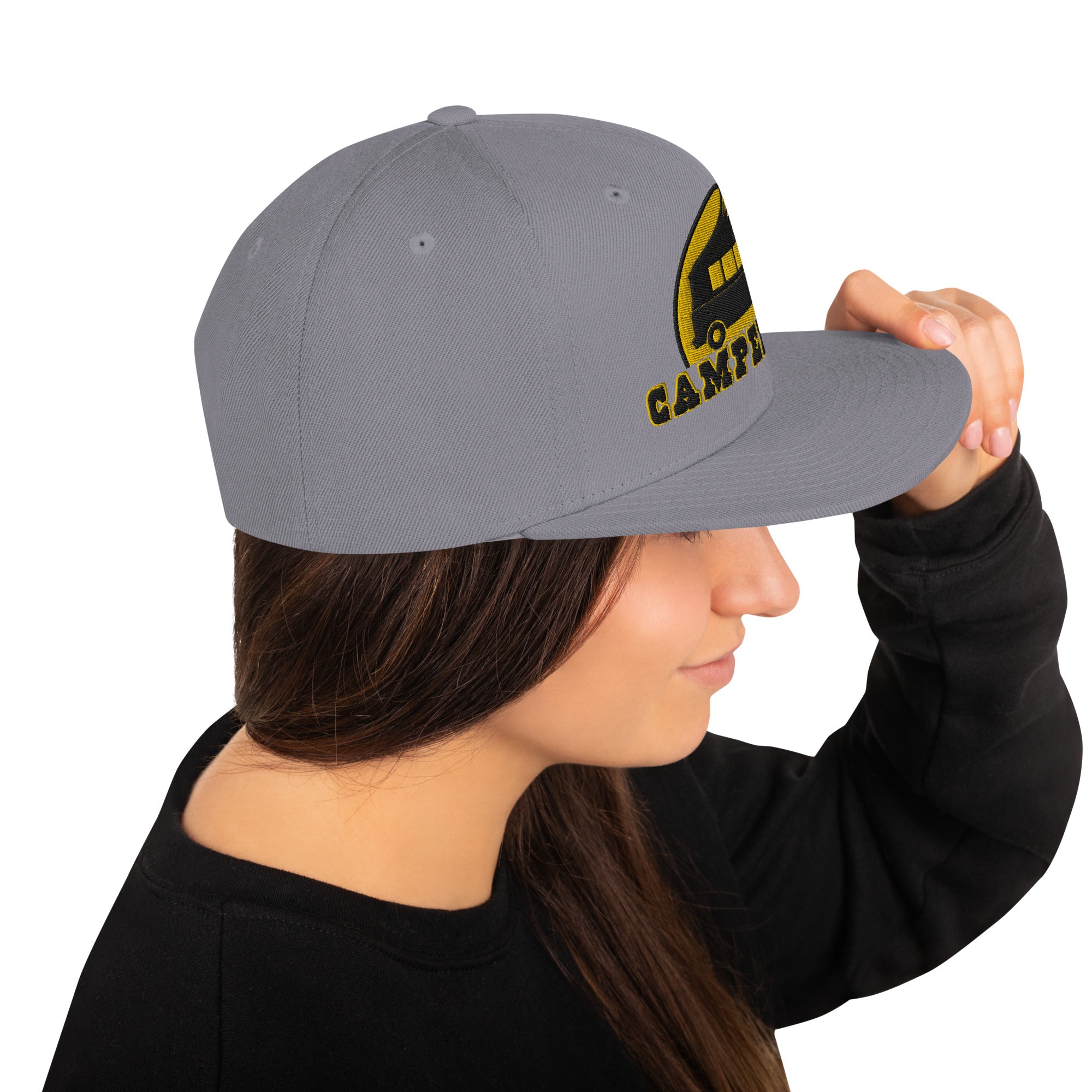 Casquette Snapback Wool Blend Camperfan black/yellow