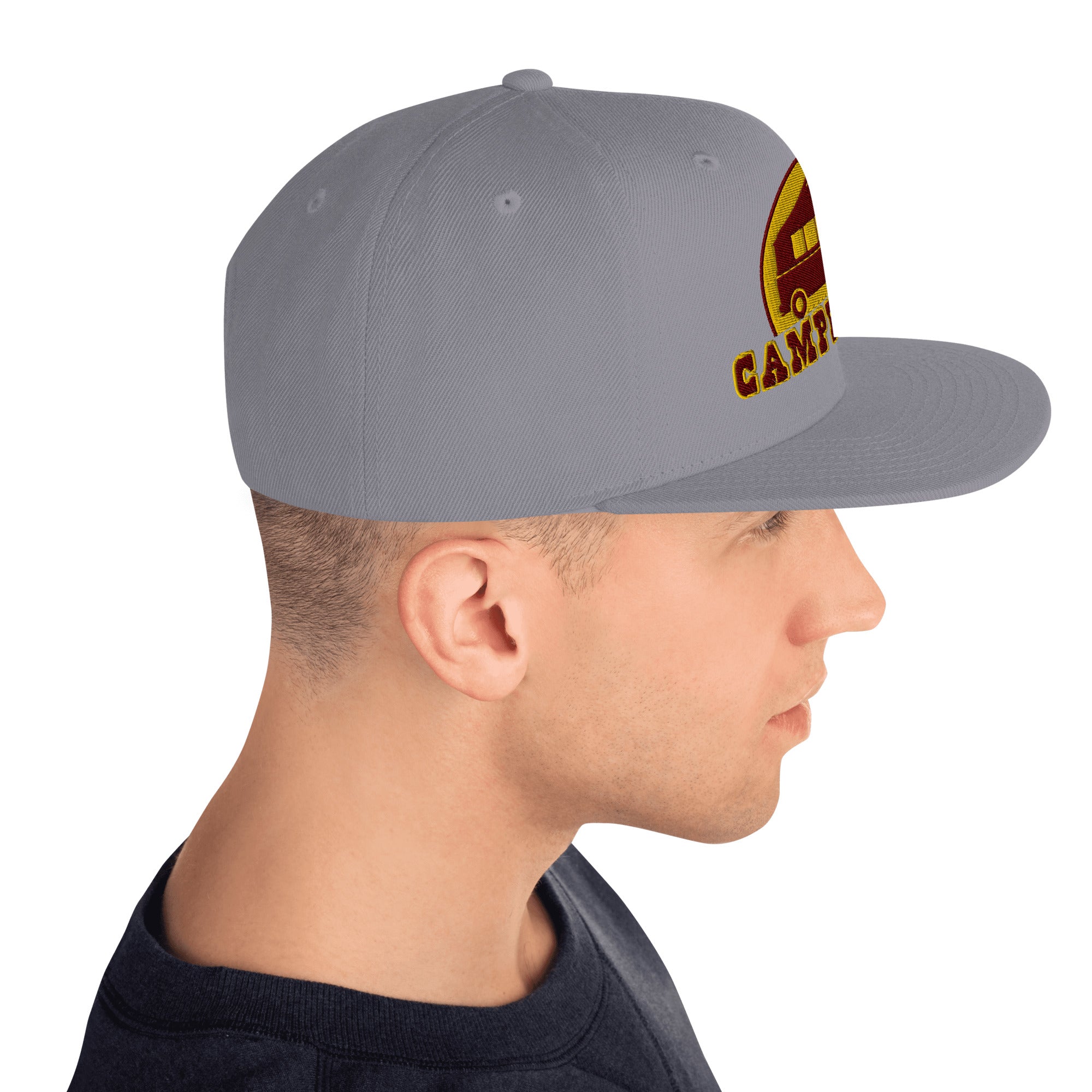 Casquette Snapback Wool Blend Camperfan marroon/yellow