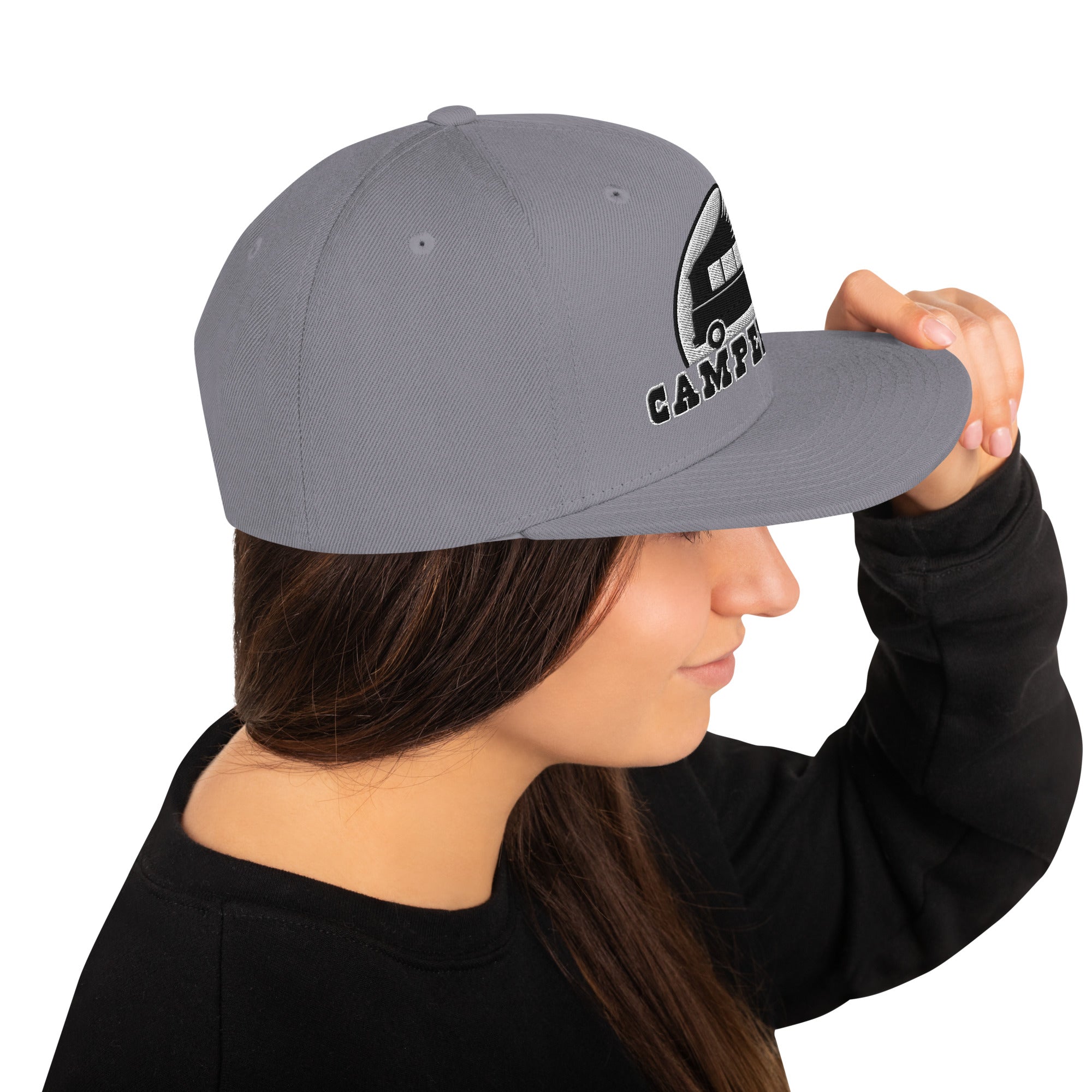 Casquette Snapback Wool Blend Camperfan white/black