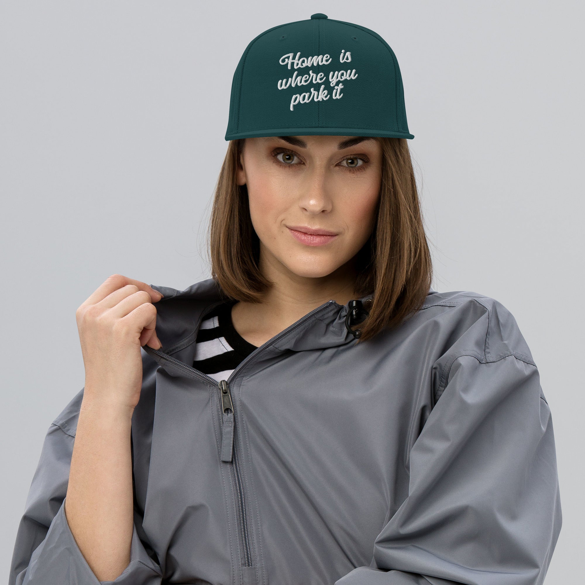 Casquette Snapback Wool Blend Home is where you park it