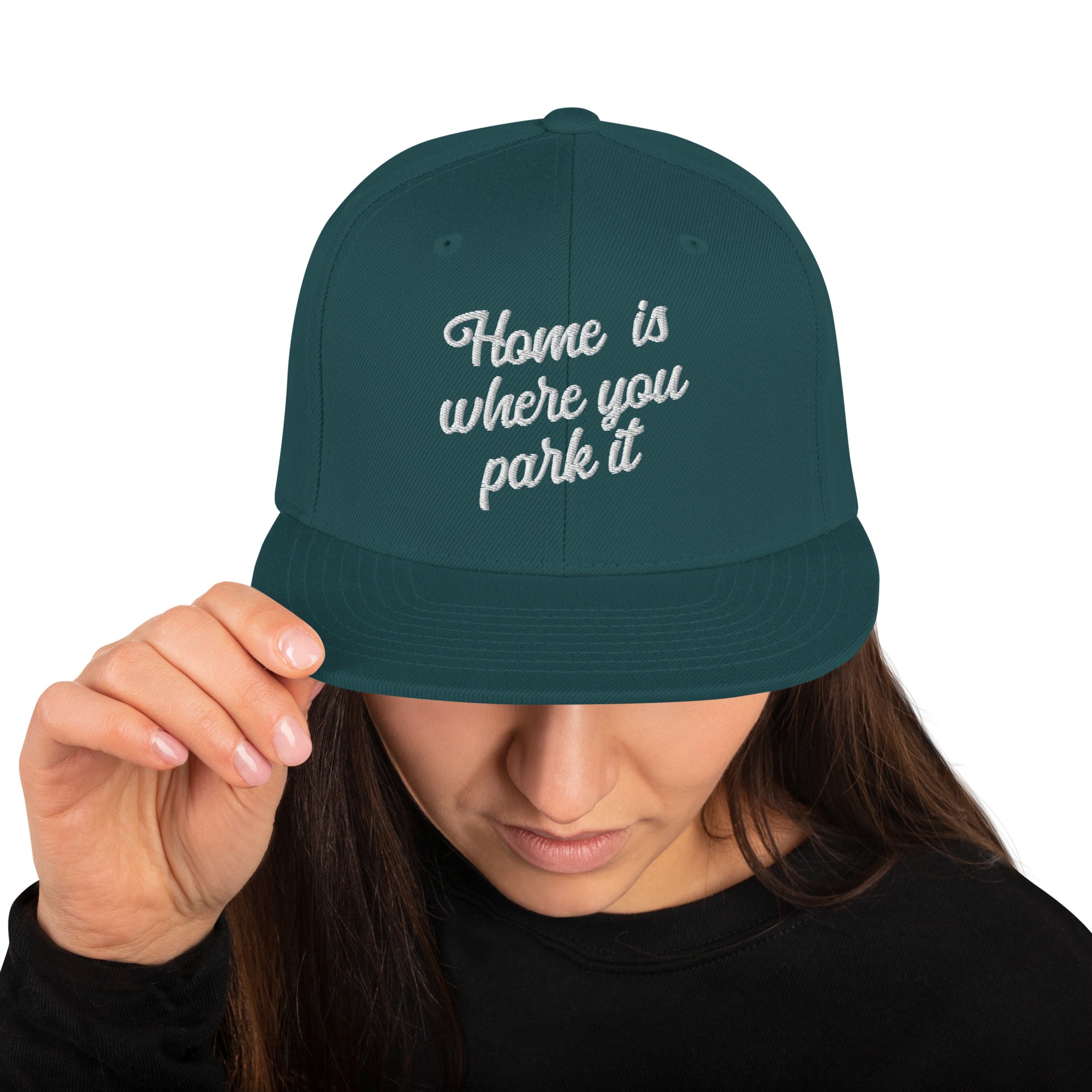 Casquette Snapback Wool Blend Home is where you park it