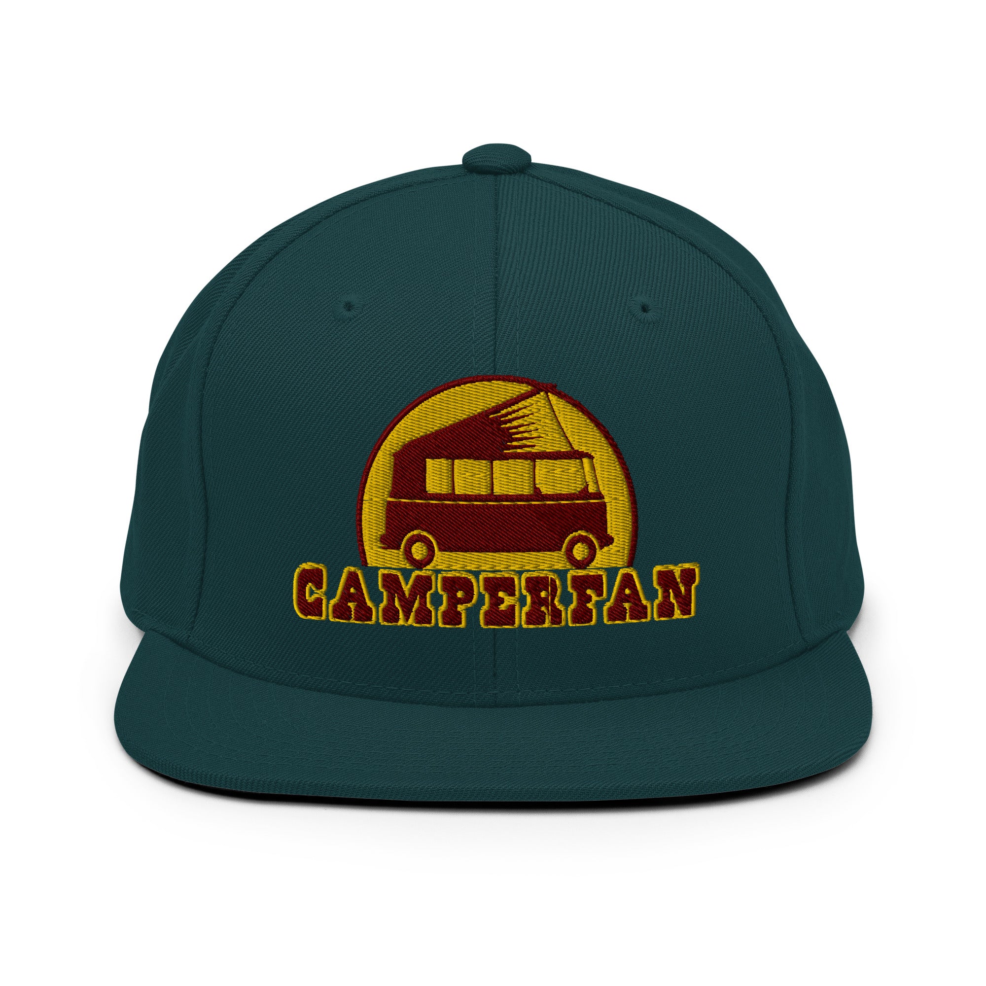 Casquette Snapback Wool Blend Camperfan marroon/yellow