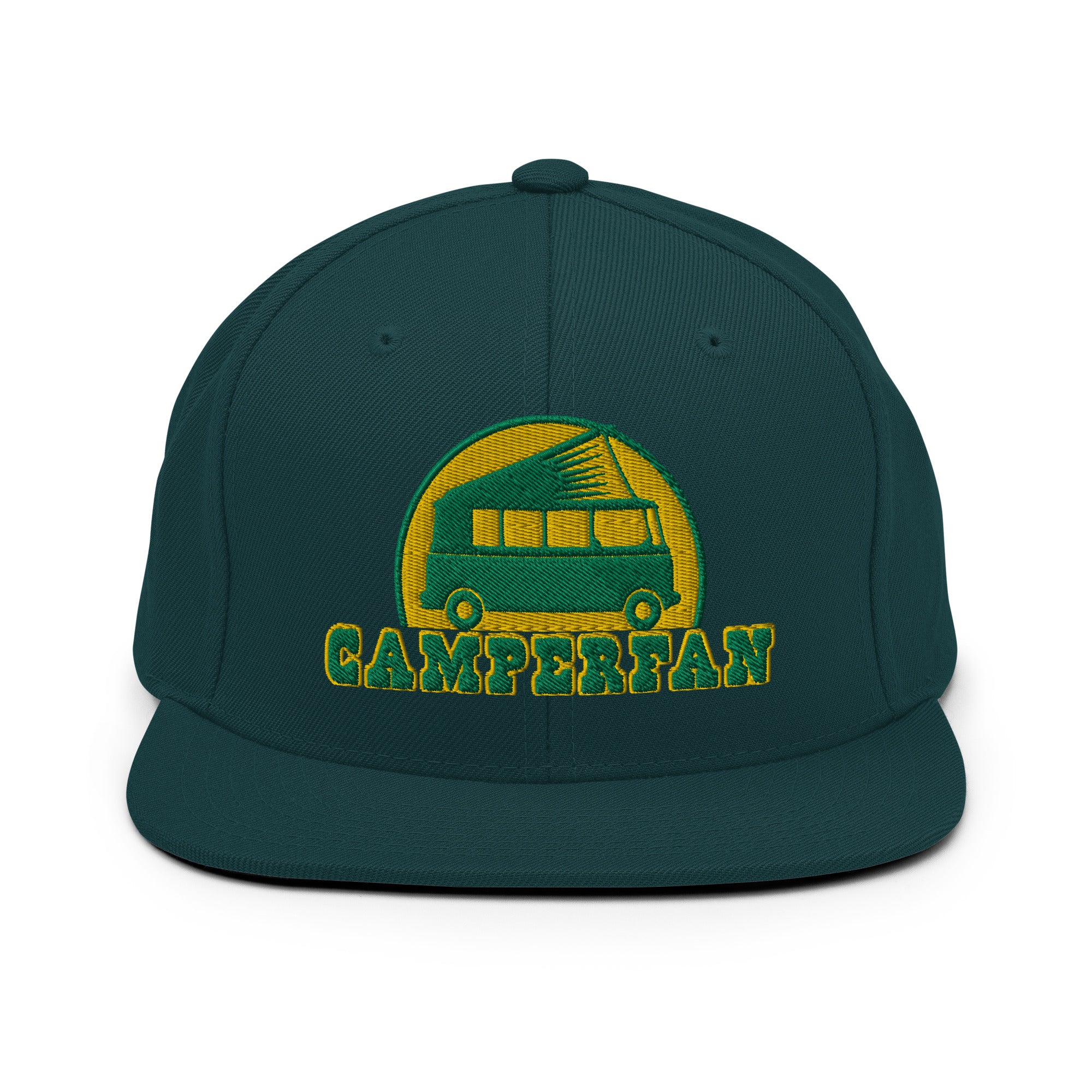 Casquette Snapback Wool Blend Camperfan green/yellow