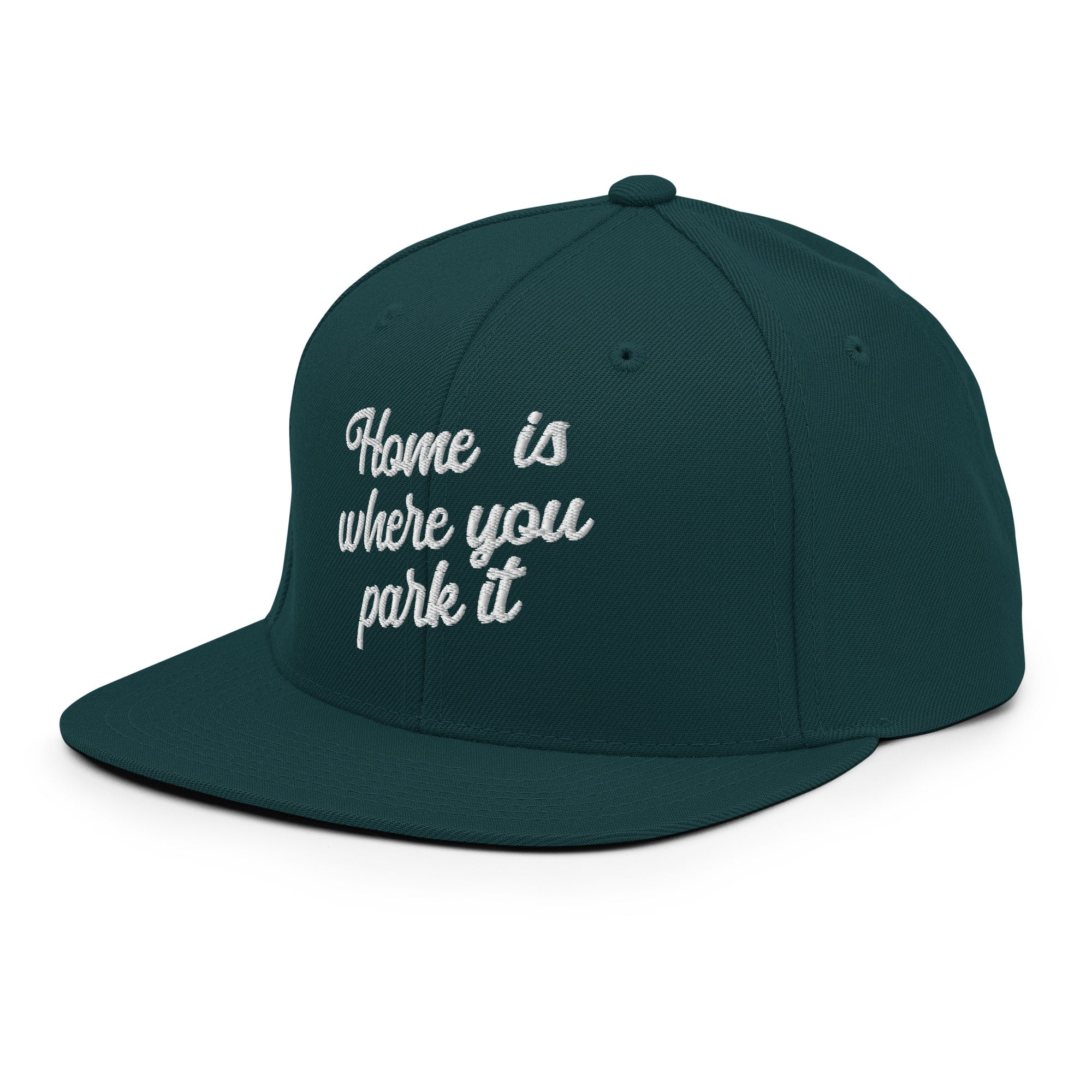 Casquette Snapback Wool Blend Home is where you park it