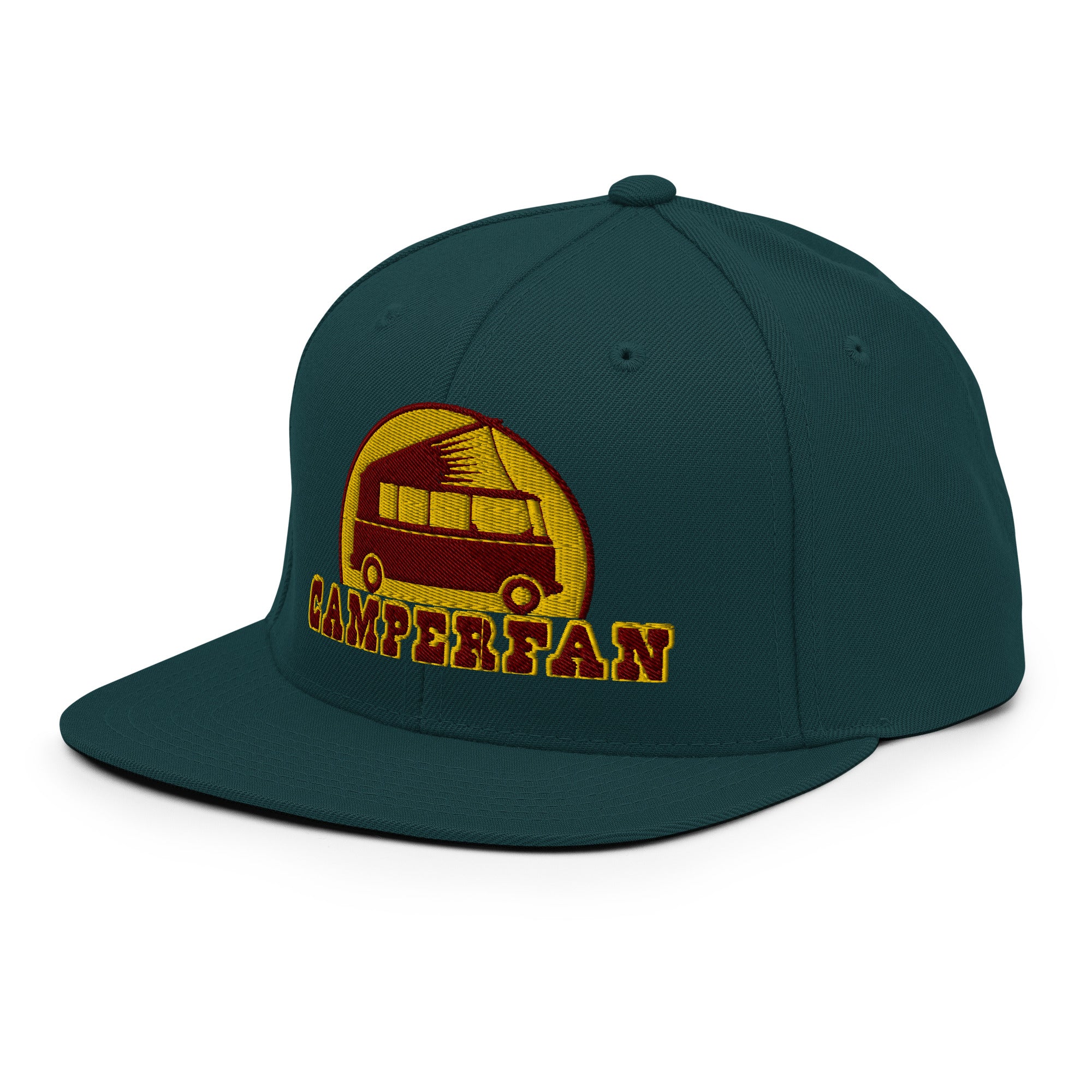 Casquette Snapback Wool Blend Camperfan marroon/yellow