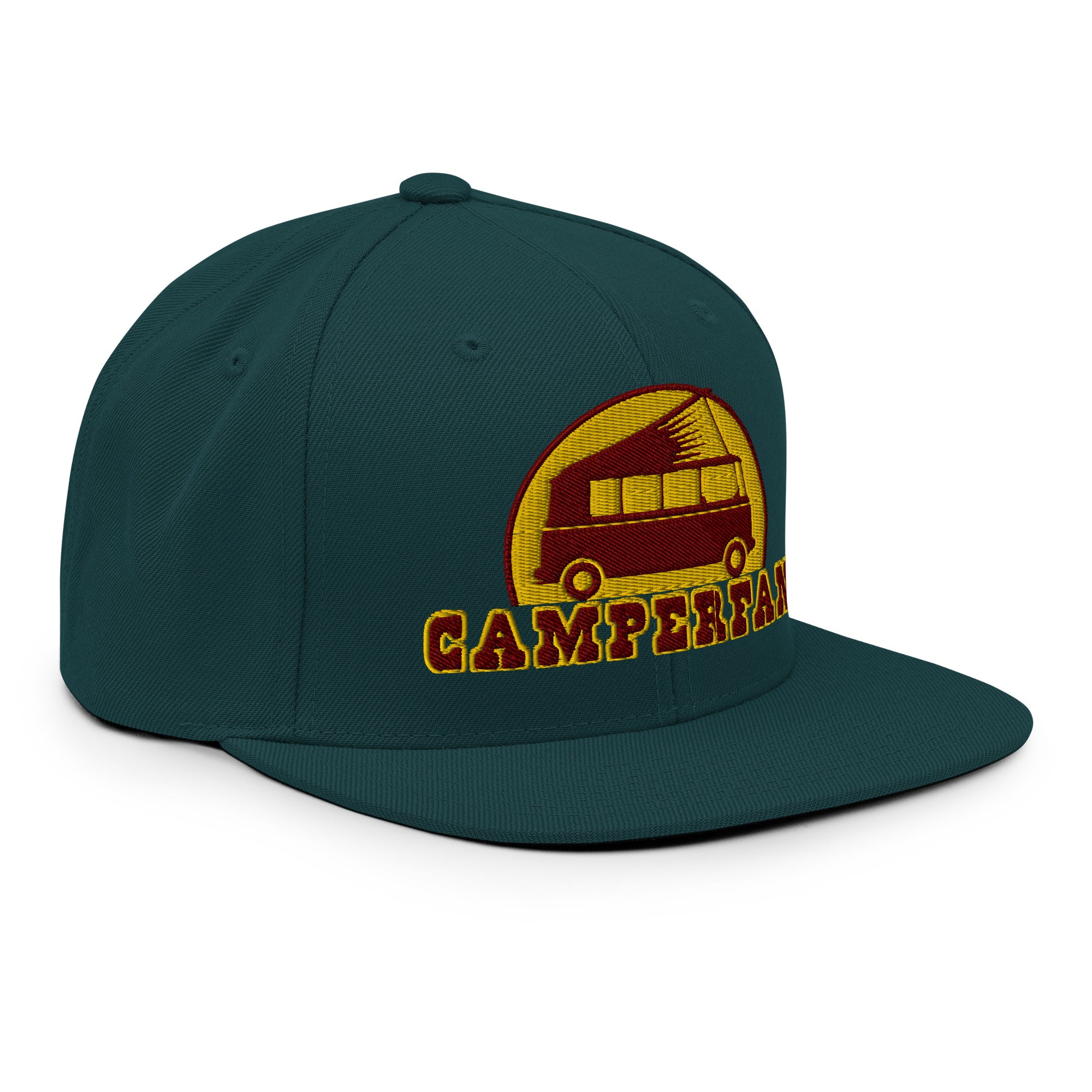 Casquette Snapback Wool Blend Camperfan marroon/yellow