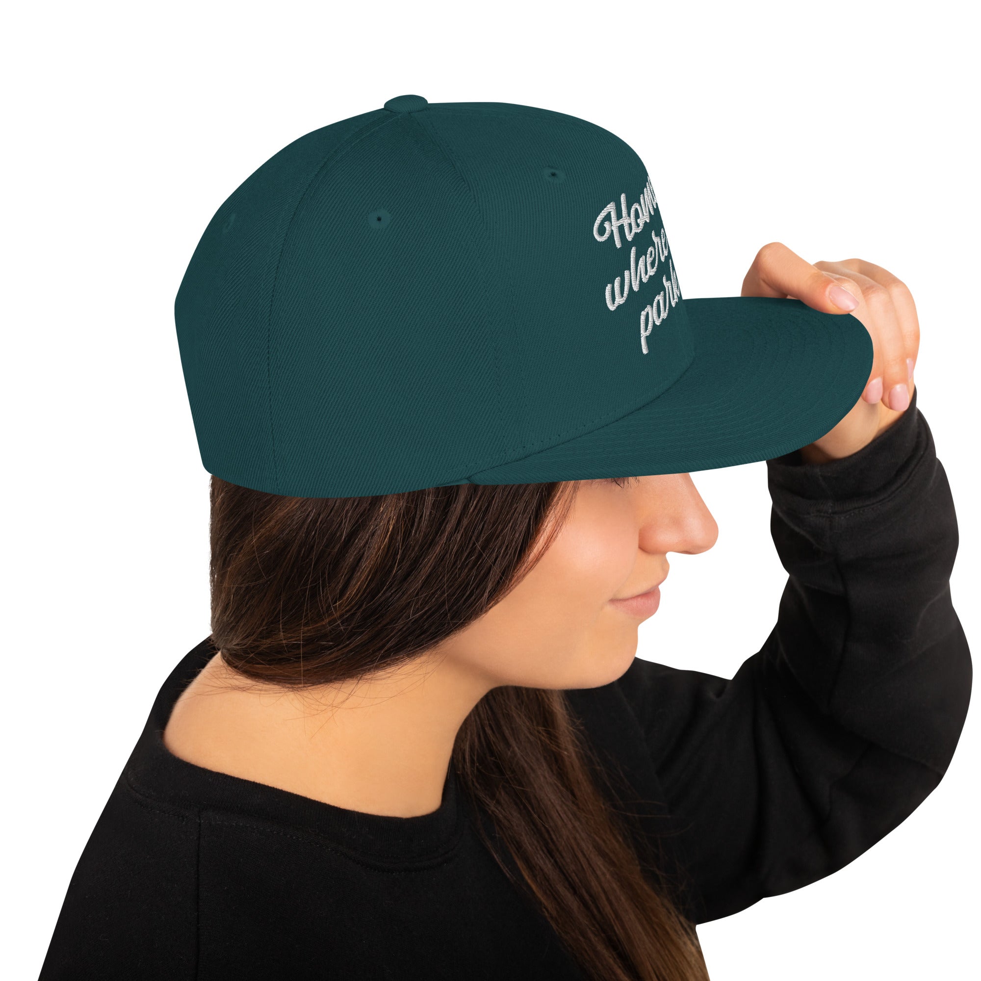 Casquette Snapback Wool Blend Home is where you park it