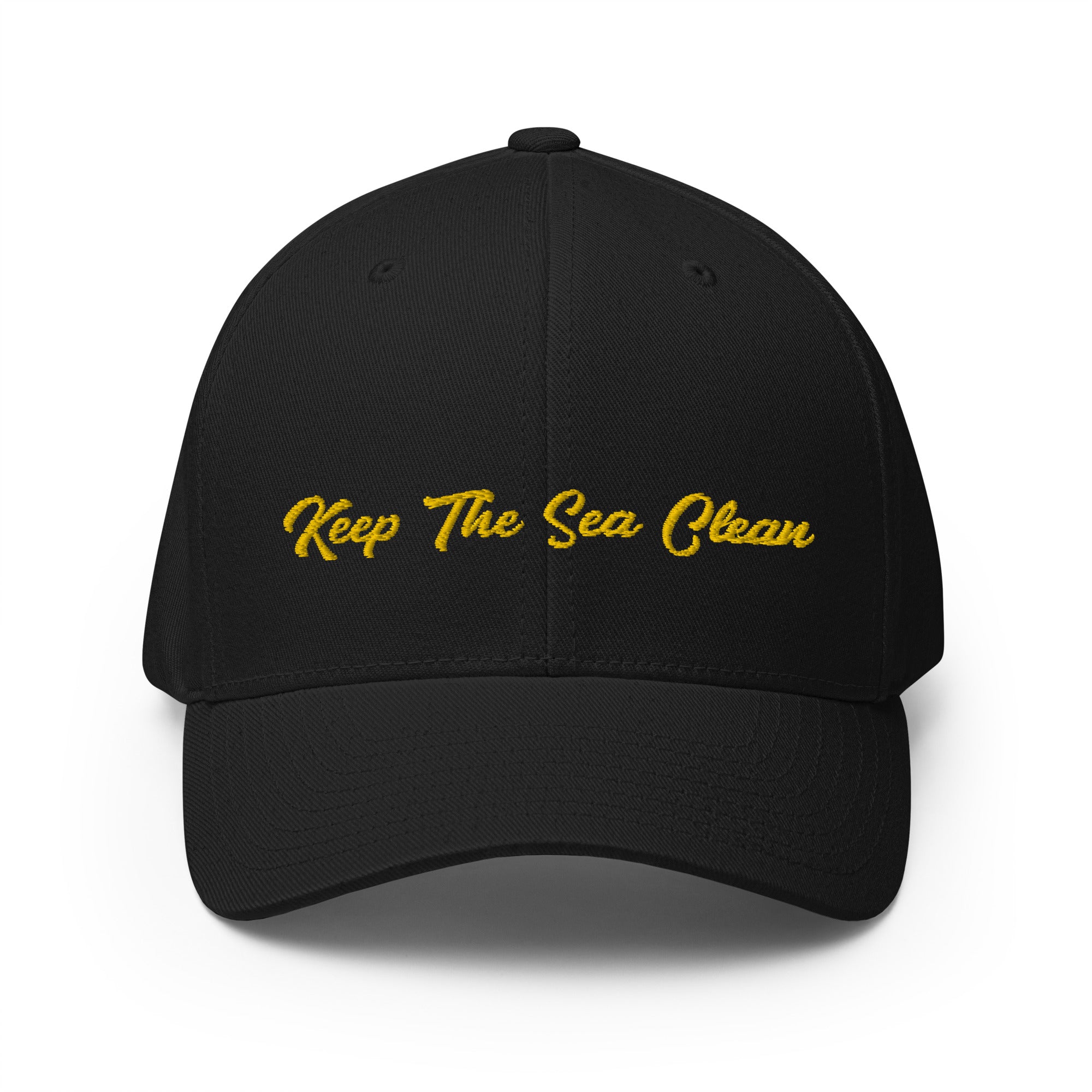Structured Twill Cap Keep The Sea Clean Gold
