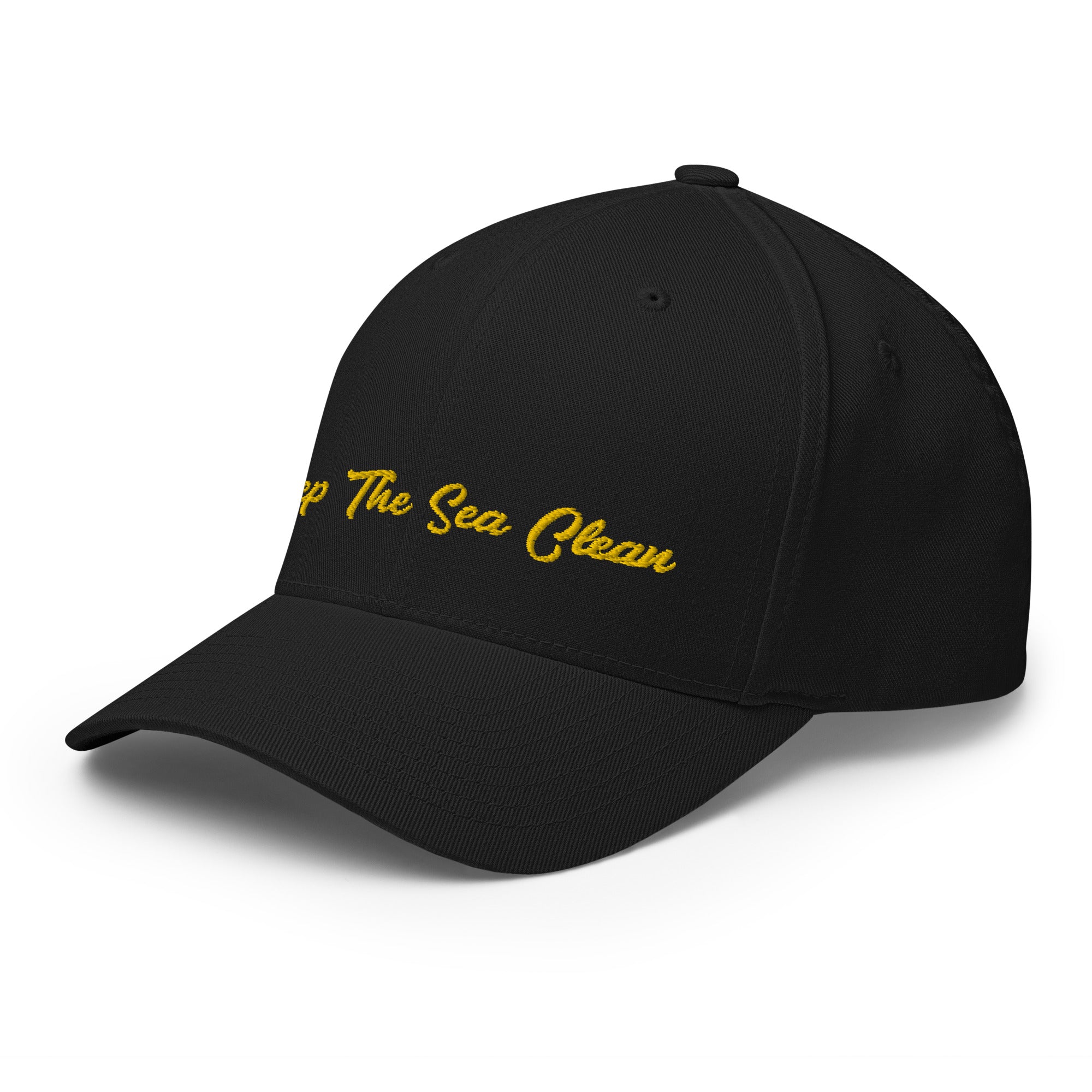 Structured Twill Cap Keep The Sea Clean Gold