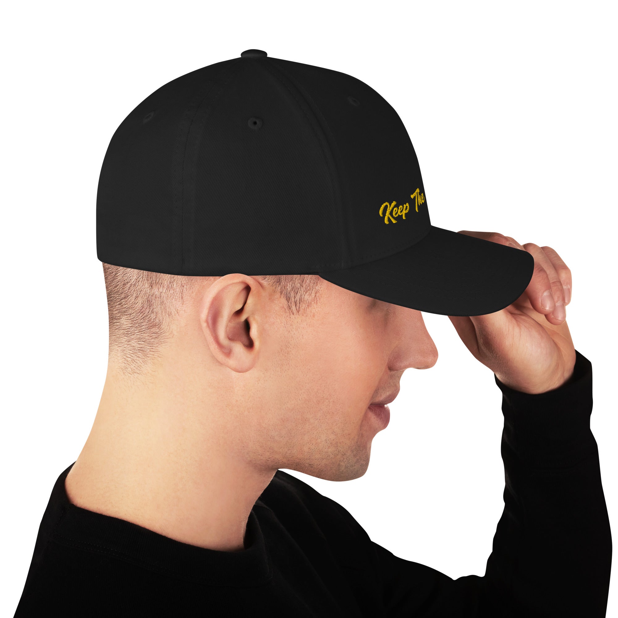 Structured Twill Cap Keep The Sea Clean Gold