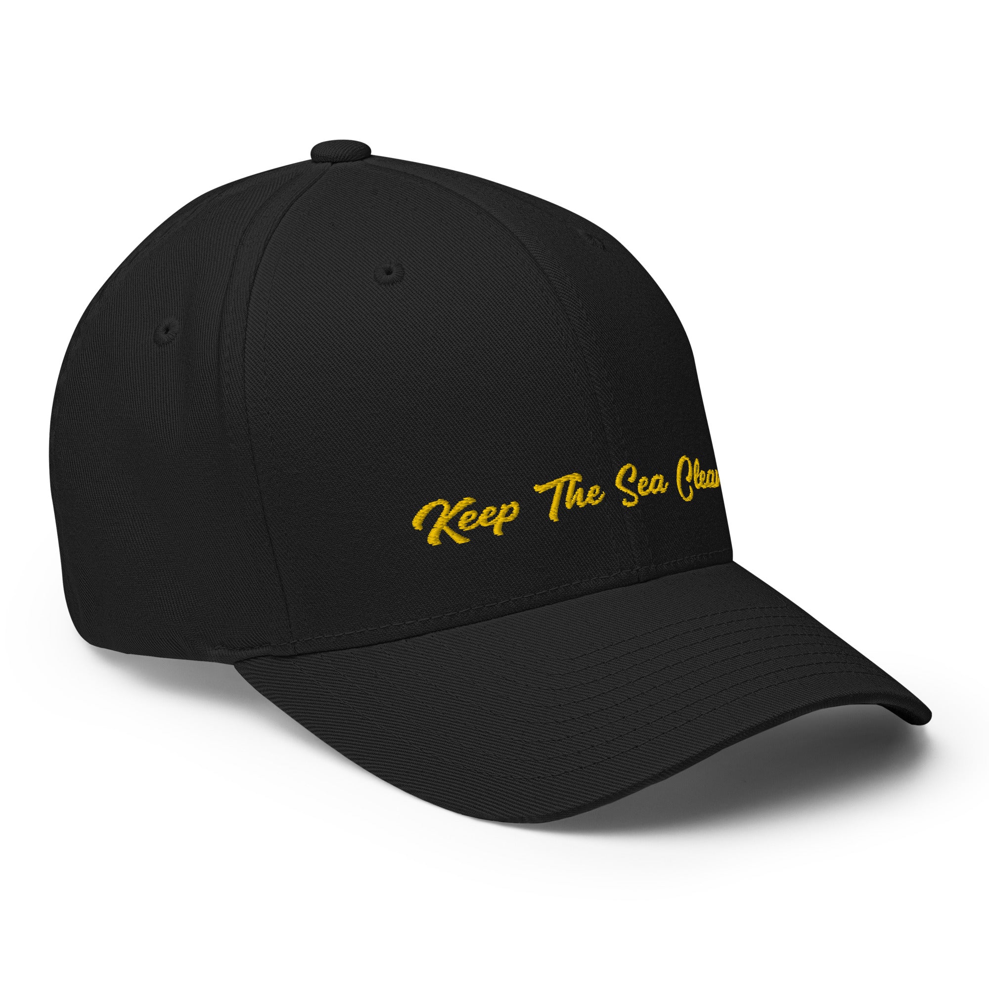 Structured Twill Cap Keep The Sea Clean Gold