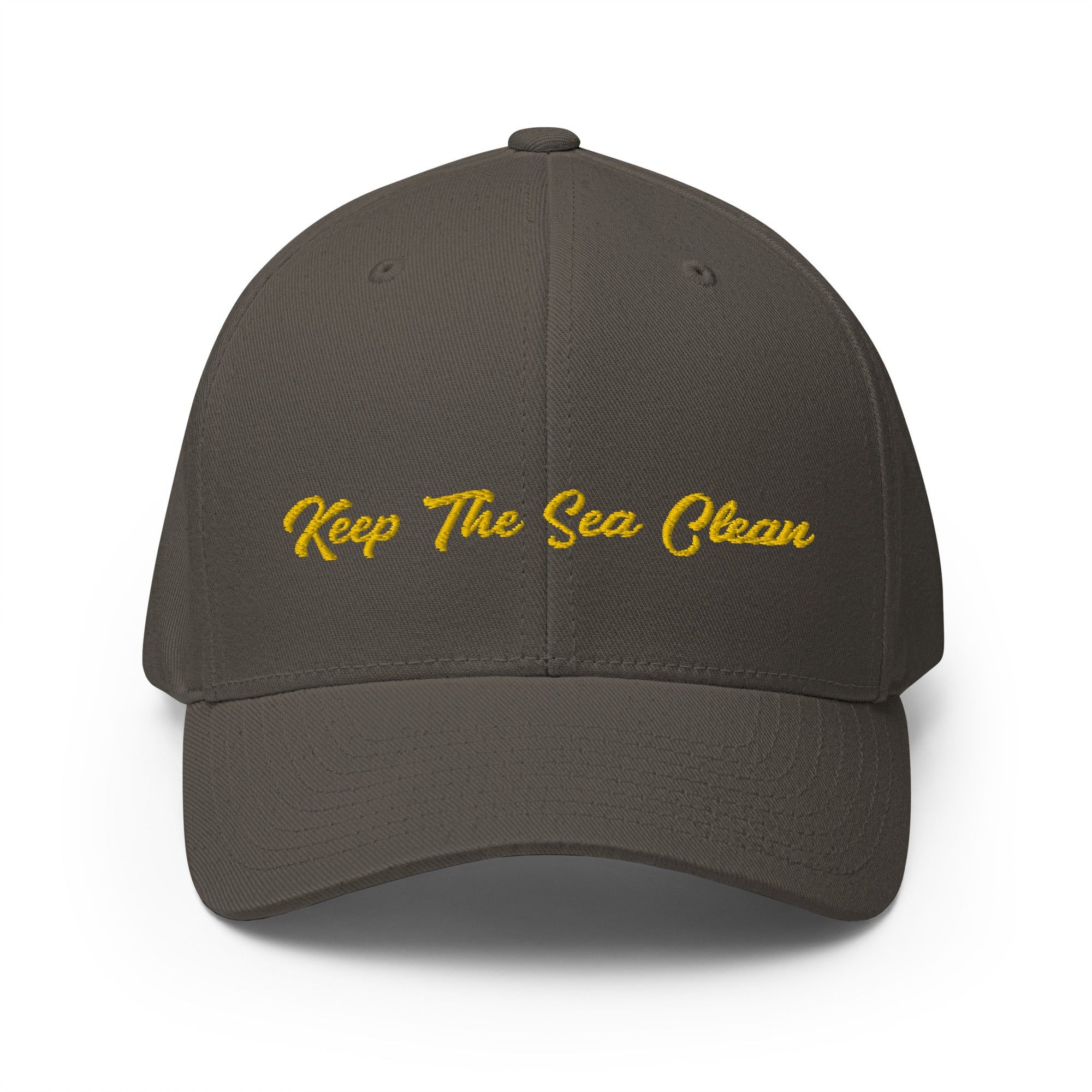 Structured Twill Cap Keep The Sea Clean Gold