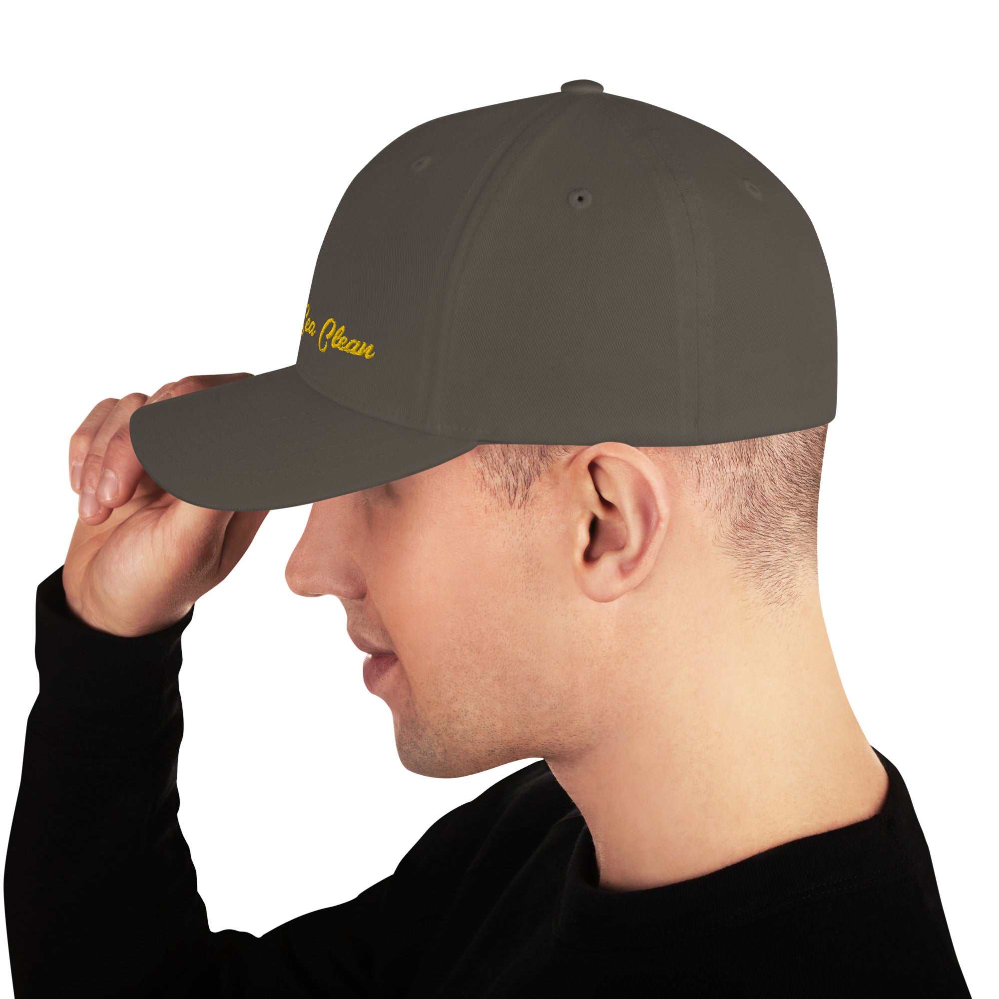 Structured Twill Cap Keep The Sea Clean Gold