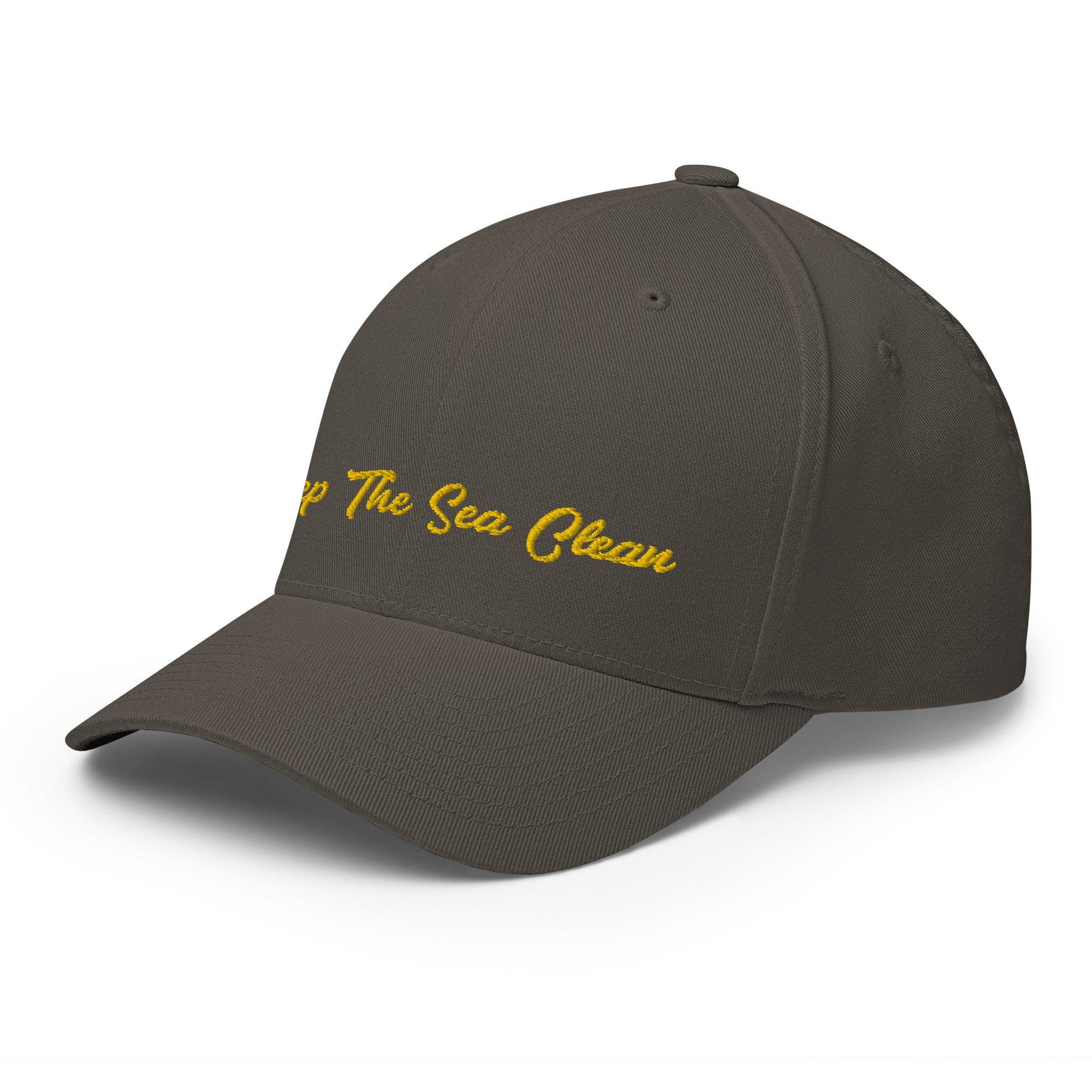 Structured Twill Cap Keep The Sea Clean Gold
