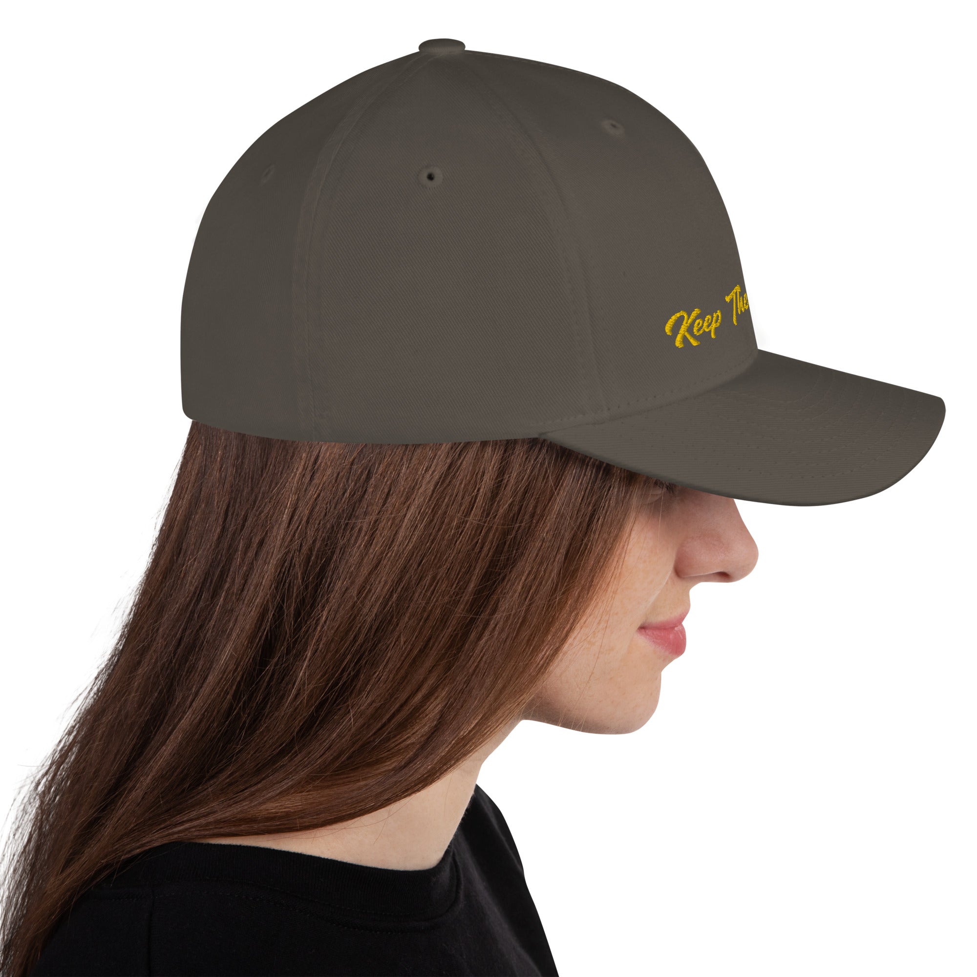 Structured Twill Cap Keep The Sea Clean Gold