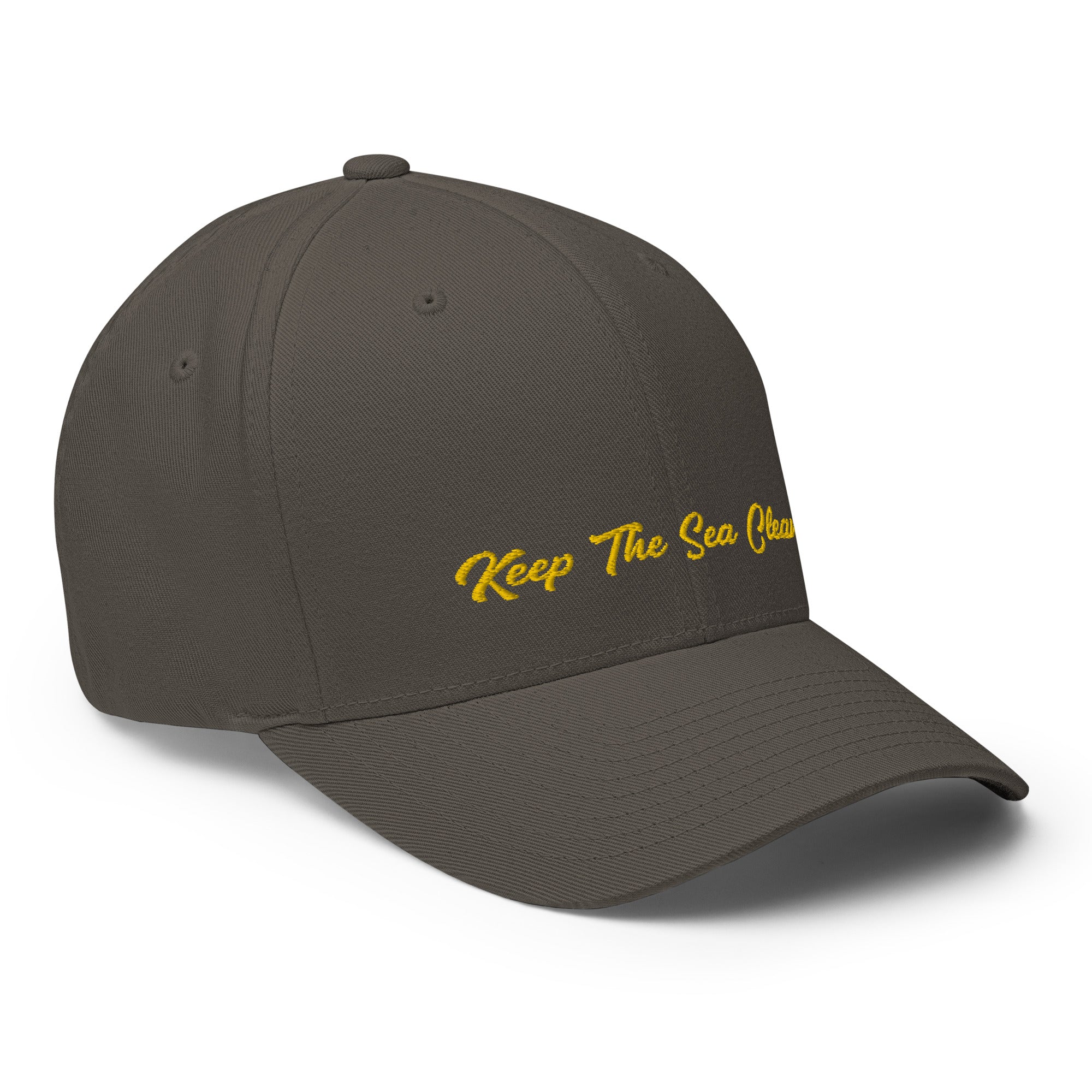 Structured Twill Cap Keep The Sea Clean Gold