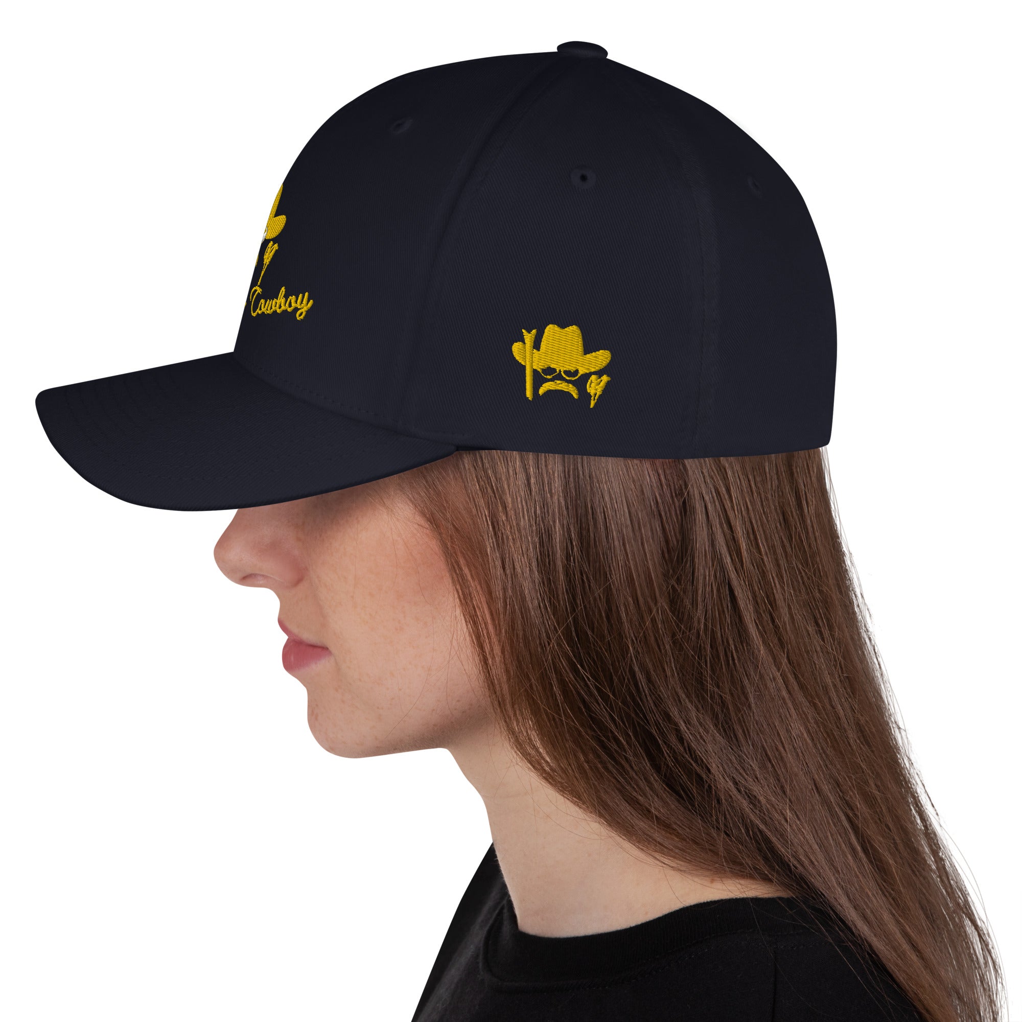 Casquette Structurée en Sergé The Skiing Cowboy doré