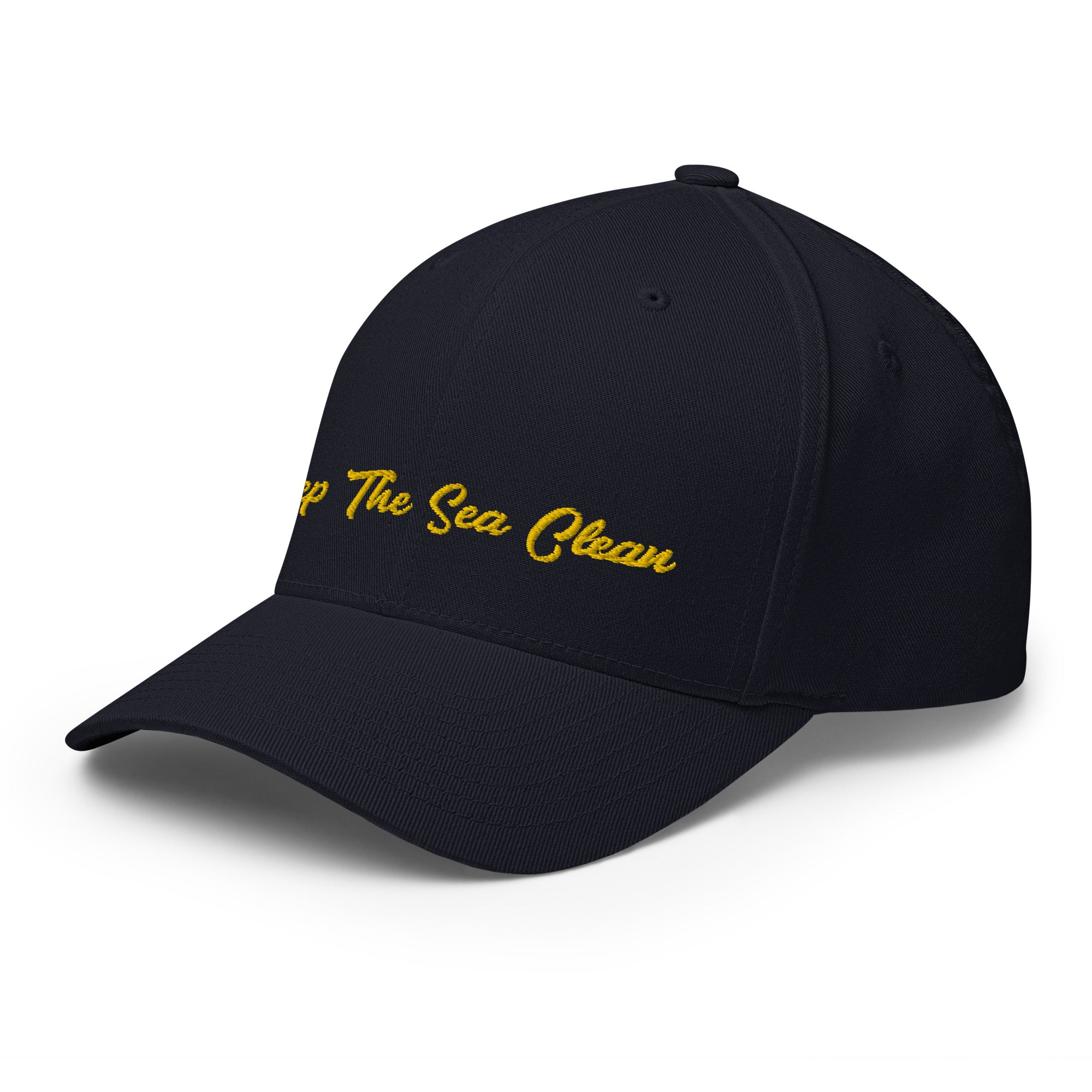 Structured Twill Cap Keep The Sea Clean Gold