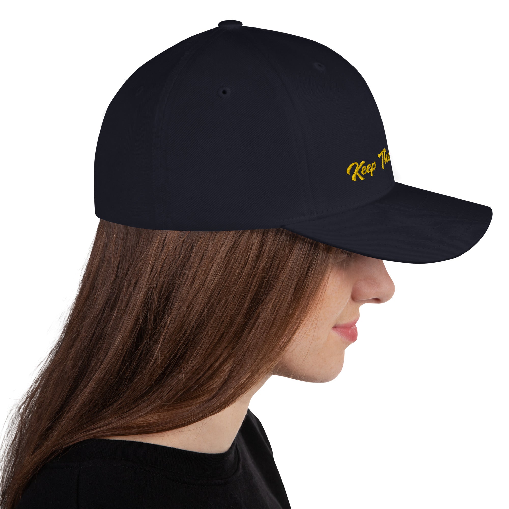 Structured Twill Cap Keep The Sea Clean Gold