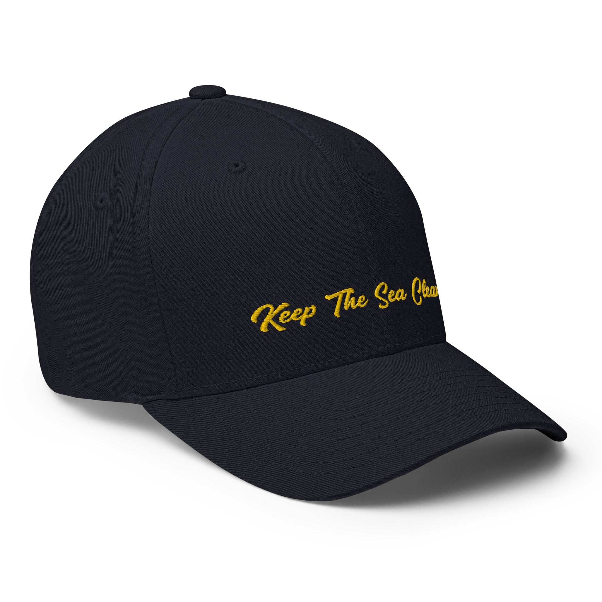 Structured Twill Cap Keep The Sea Clean Gold