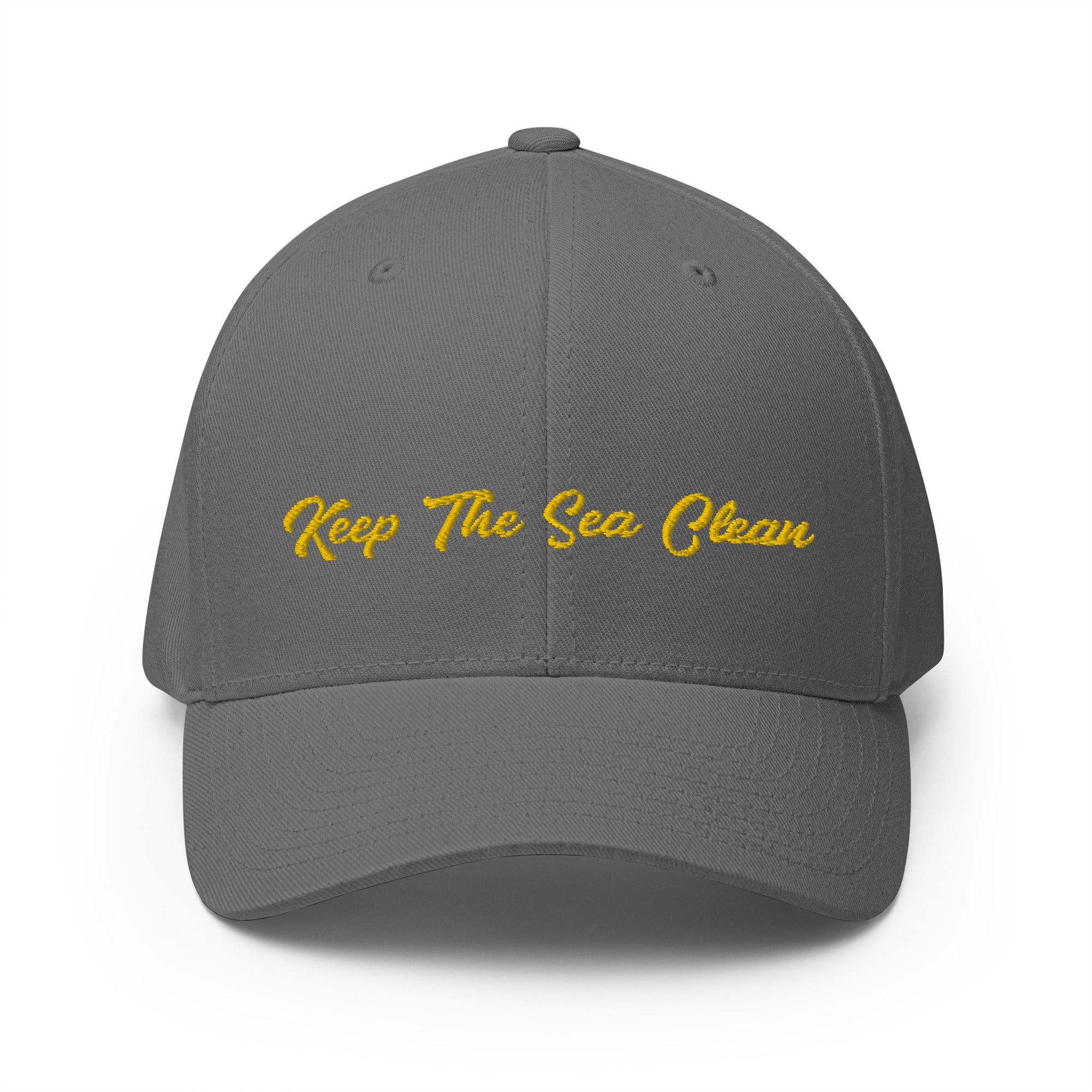 Structured Twill Cap Keep The Sea Clean Gold