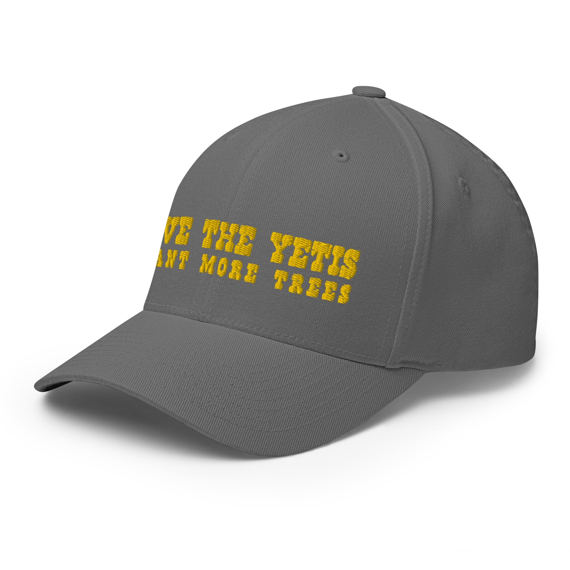 Casquette Structurée en Sergé Save the Yetis, Plant more Trees Gold