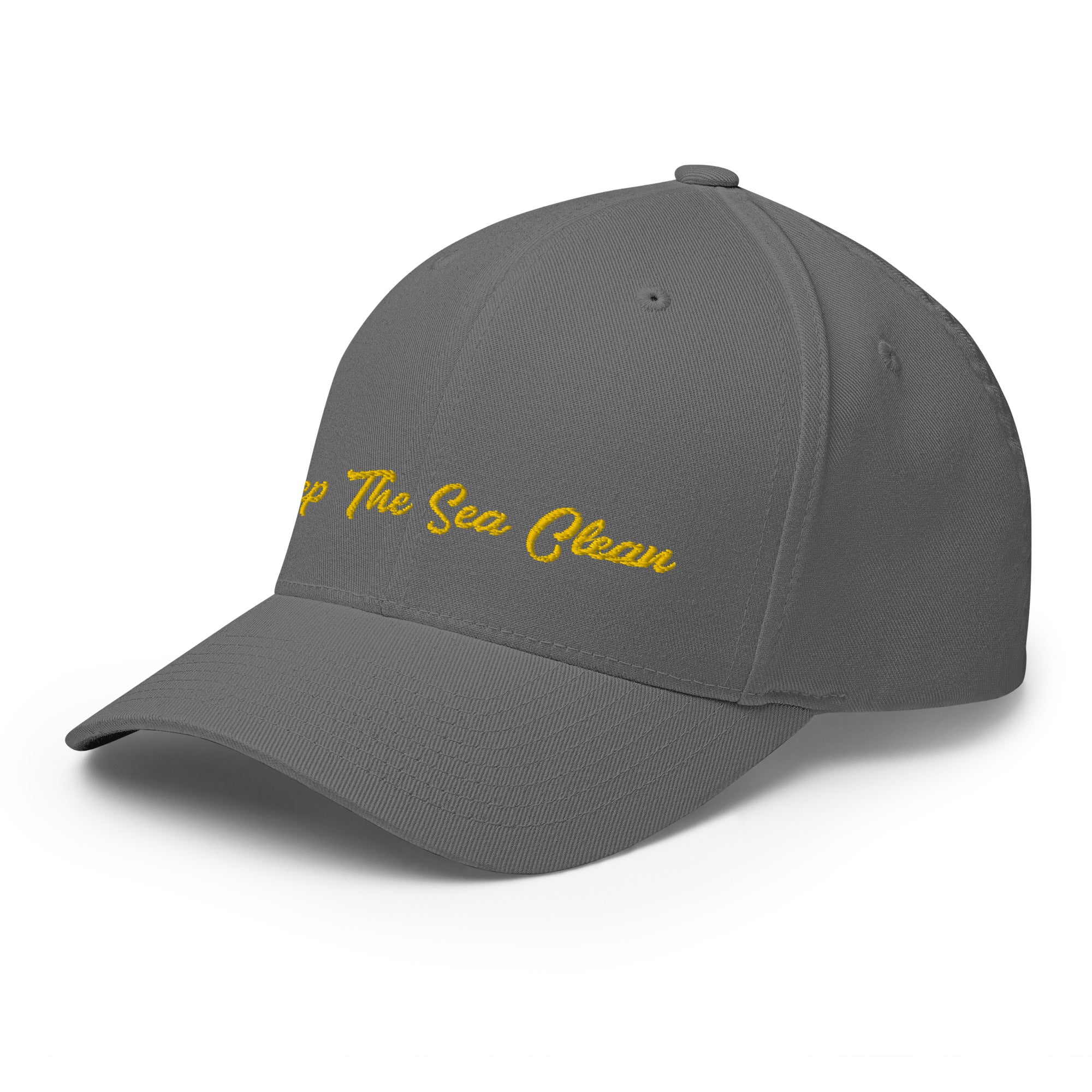 Structured Twill Cap Keep The Sea Clean Gold