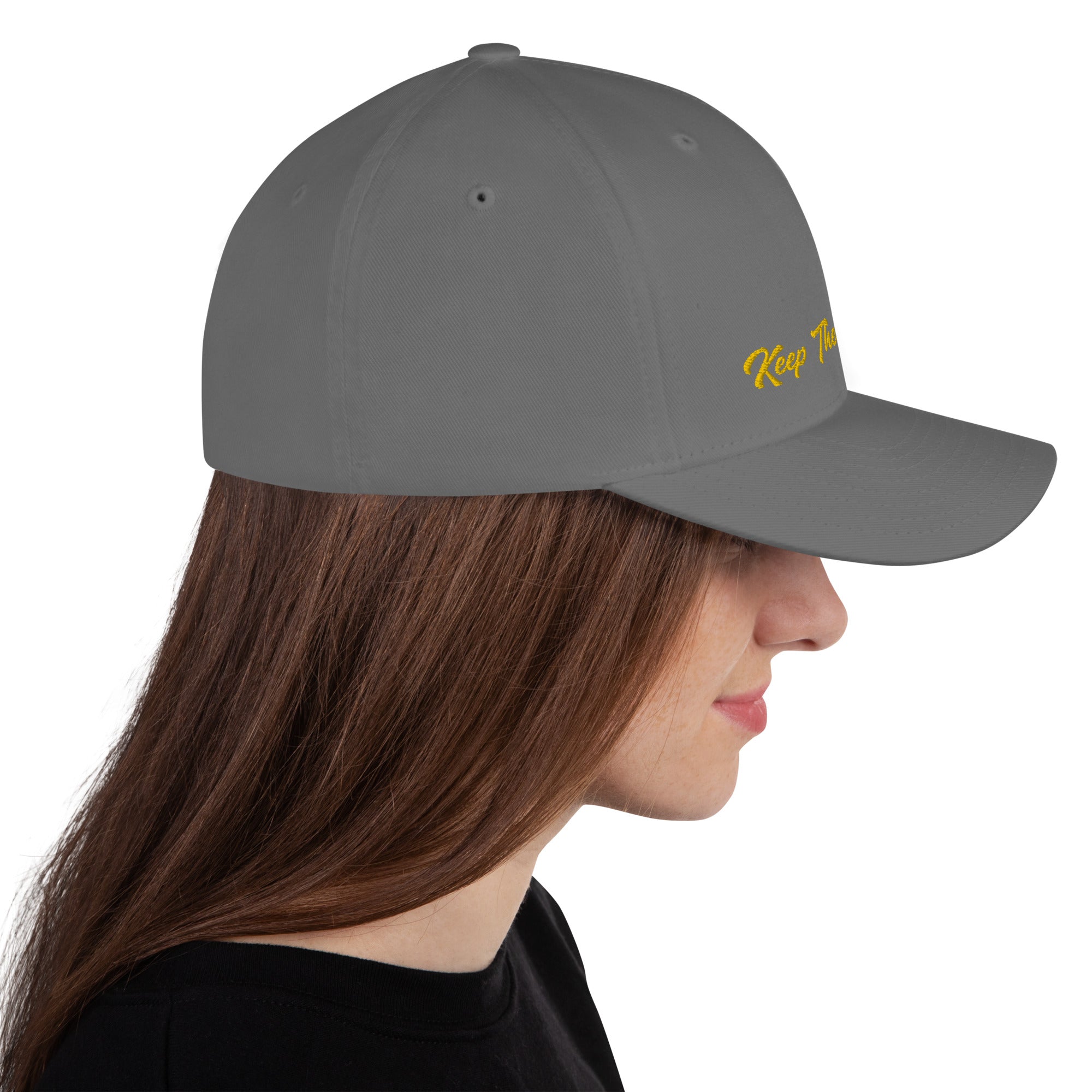 Structured Twill Cap Keep The Sea Clean Gold