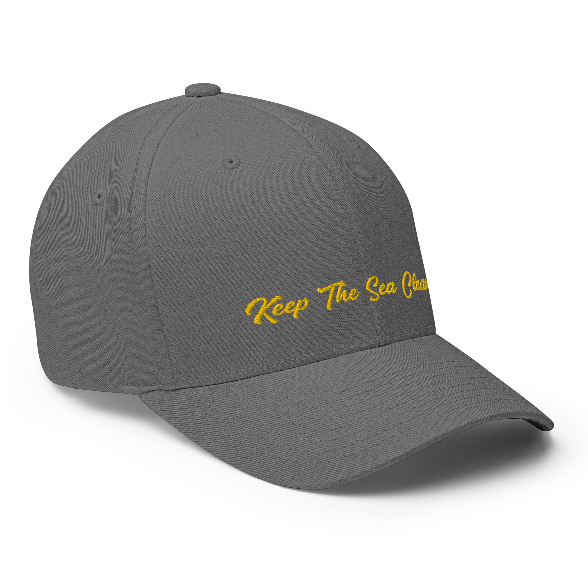 Structured Twill Cap Keep The Sea Clean Gold