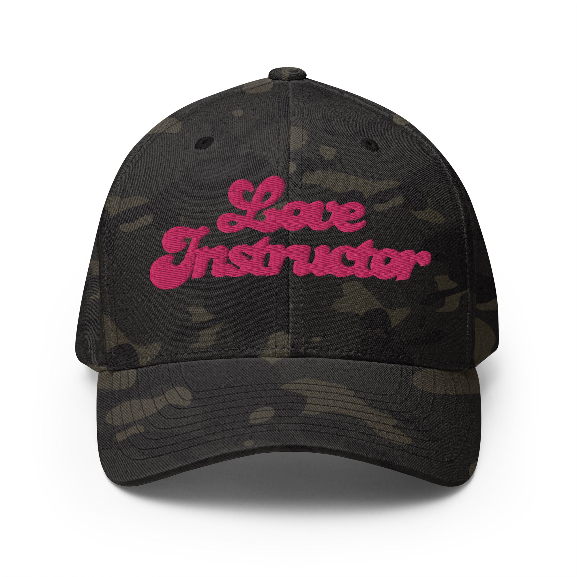 Casquette Structurée en Sergé camouflage Love instructor Flamingo
