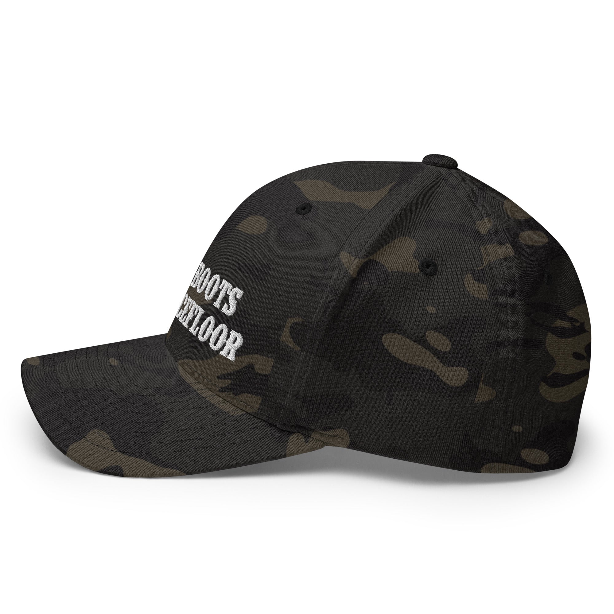 Camo Structured Twill Cap No Skiboots on Dancefloor White